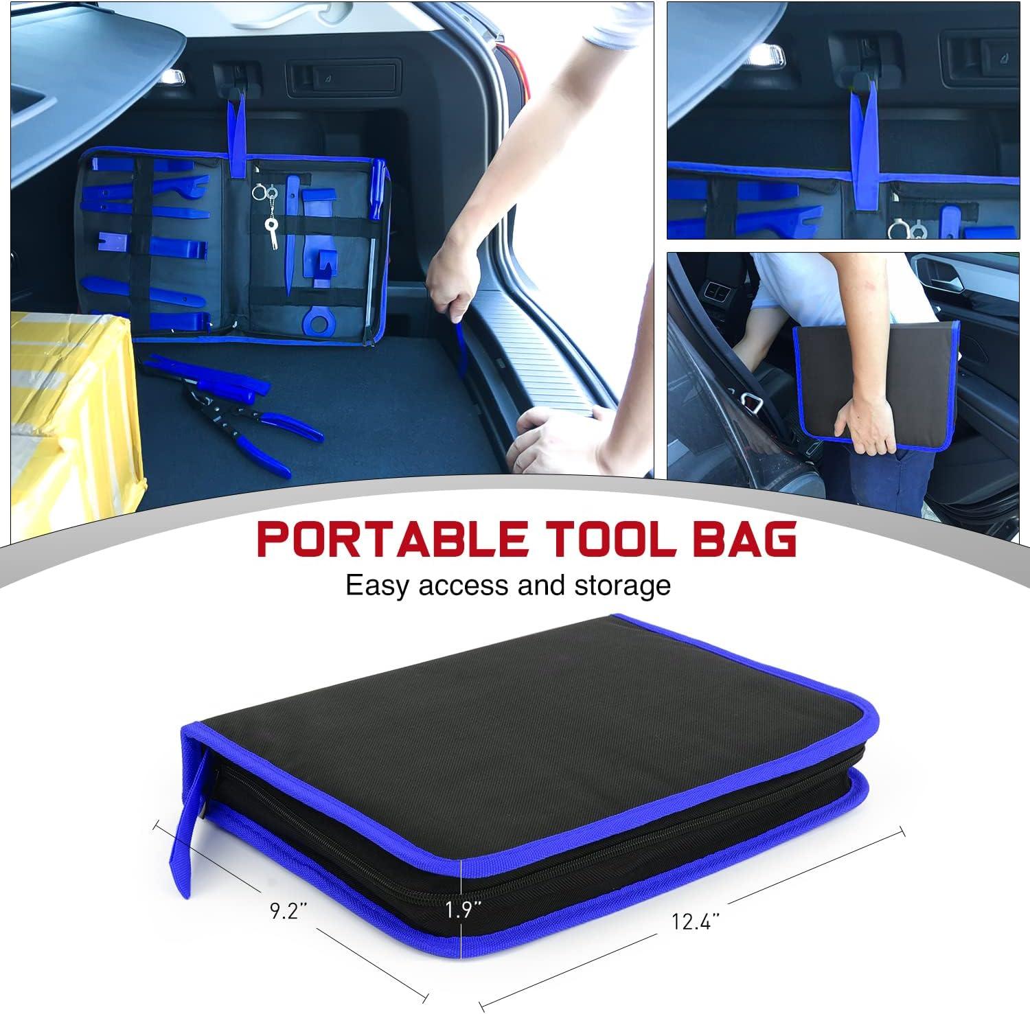 imageNilight 5PCS Auto Trim Removal Tool Set for Car Audio Dash Panel Window Molding Fastener Remover Tool KitBlue