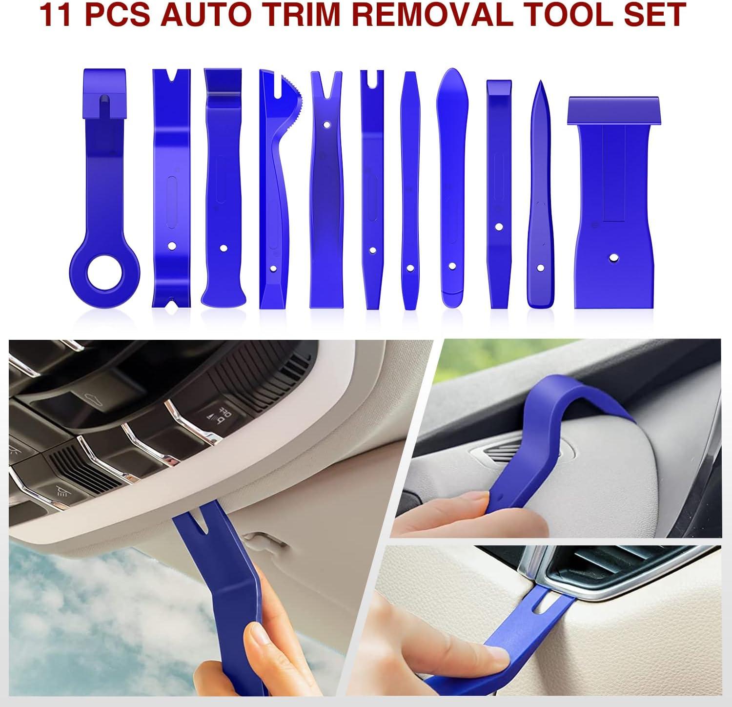 imageNilight 5PCS Auto Trim Removal Tool Set for Car Audio Dash Panel Window Molding Fastener Remover Tool KitBlue