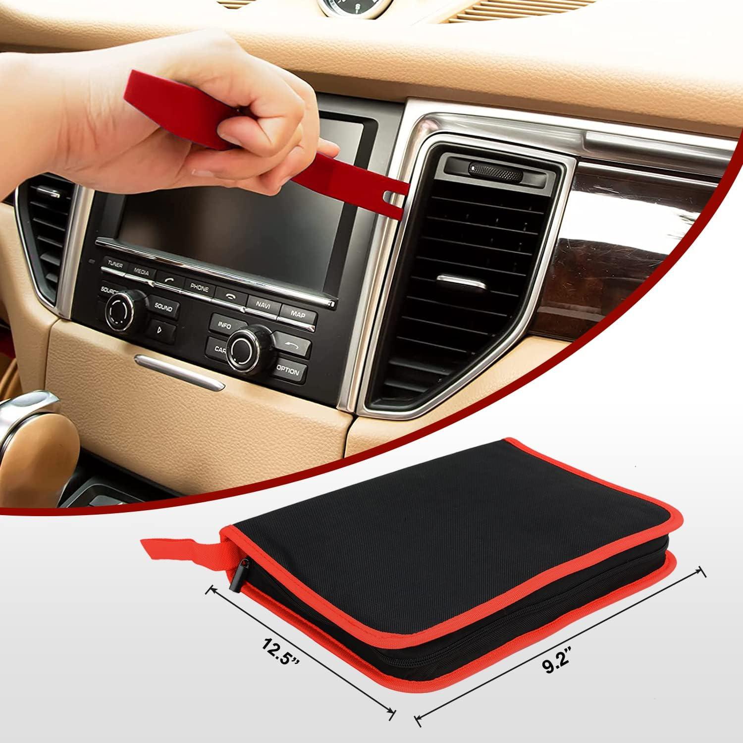 imageNilight 5PCS Auto Trim Removal Tool Set for Car Audio Dash Panel Window Molding Fastener Remover Tool KitRed