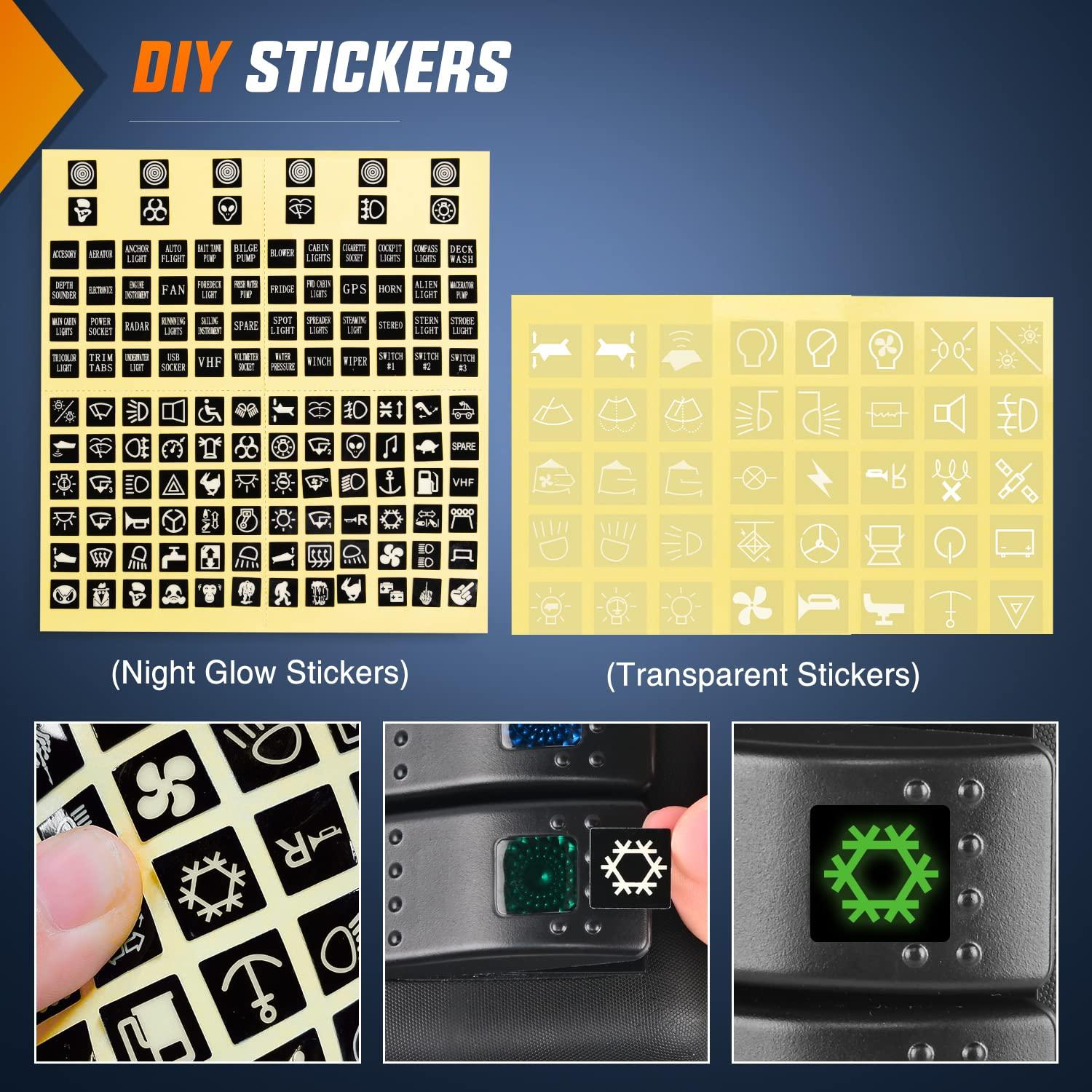 imageNilight 6 Gang Rocker Switch 12V Panel Relay Box Circuit Control System with 80A Breaker Covers and Removals for Jeep Wrangler JK JKU 20072018APillar Switch Pod