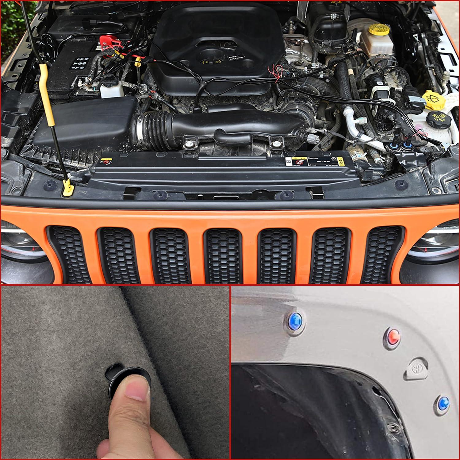 imageNilight 725Pcs Car Push Retainer Clips ampamp Auto Fasteners Assortment 23 Most Popular Sizes Nylon Bumper Fender Rivets with 10 Cable Ties and Fasteners Remover for Toyota GM Ford Honda Chevy180Pcs1tool