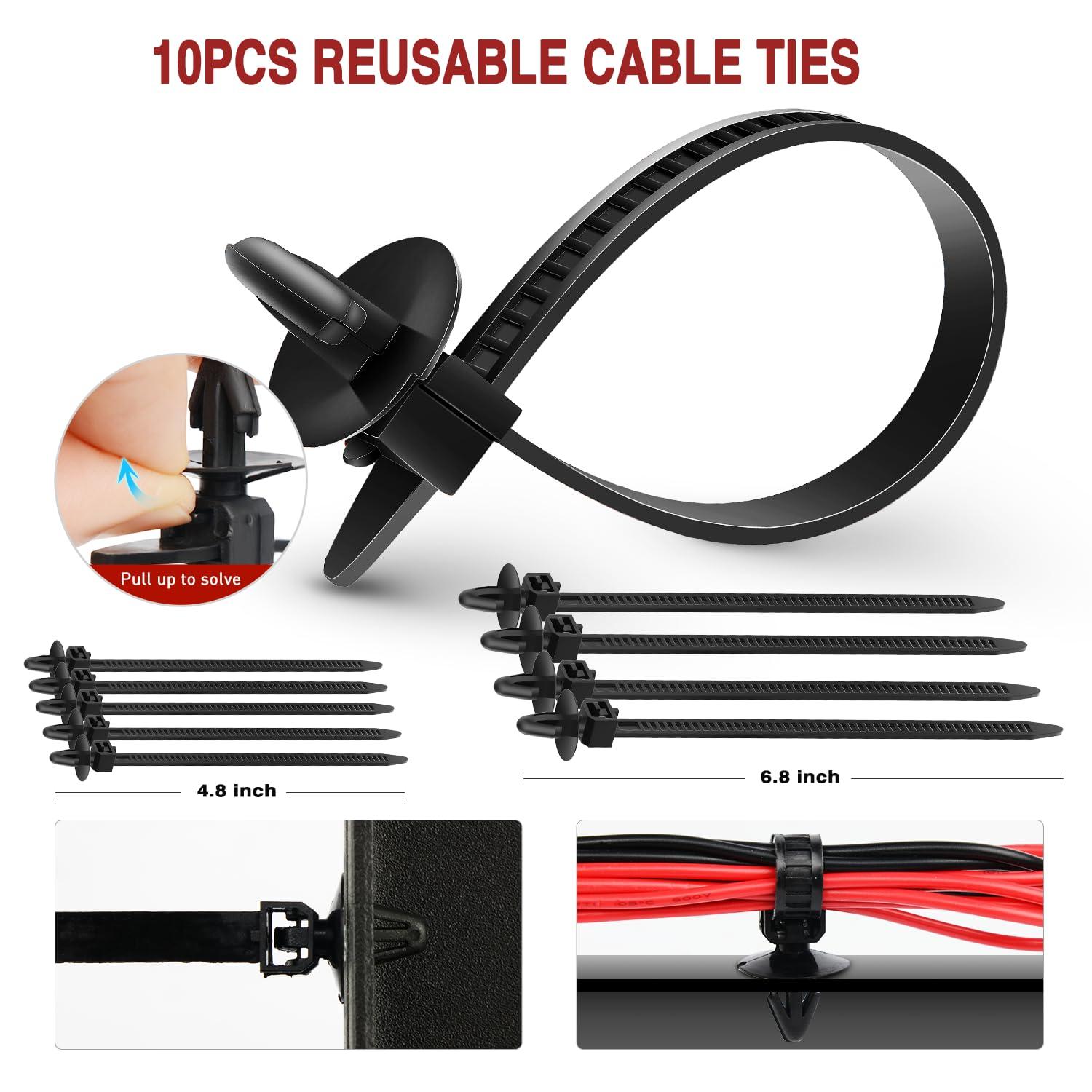 imageNilight 725Pcs Car Push Retainer Clips ampamp Auto Fasteners Assortment 23 Most Popular Sizes Nylon Bumper Fender Rivets with 10 Cable Ties and Fasteners Remover for Toyota GM Ford Honda Chevy1115Pcs Clips Remover