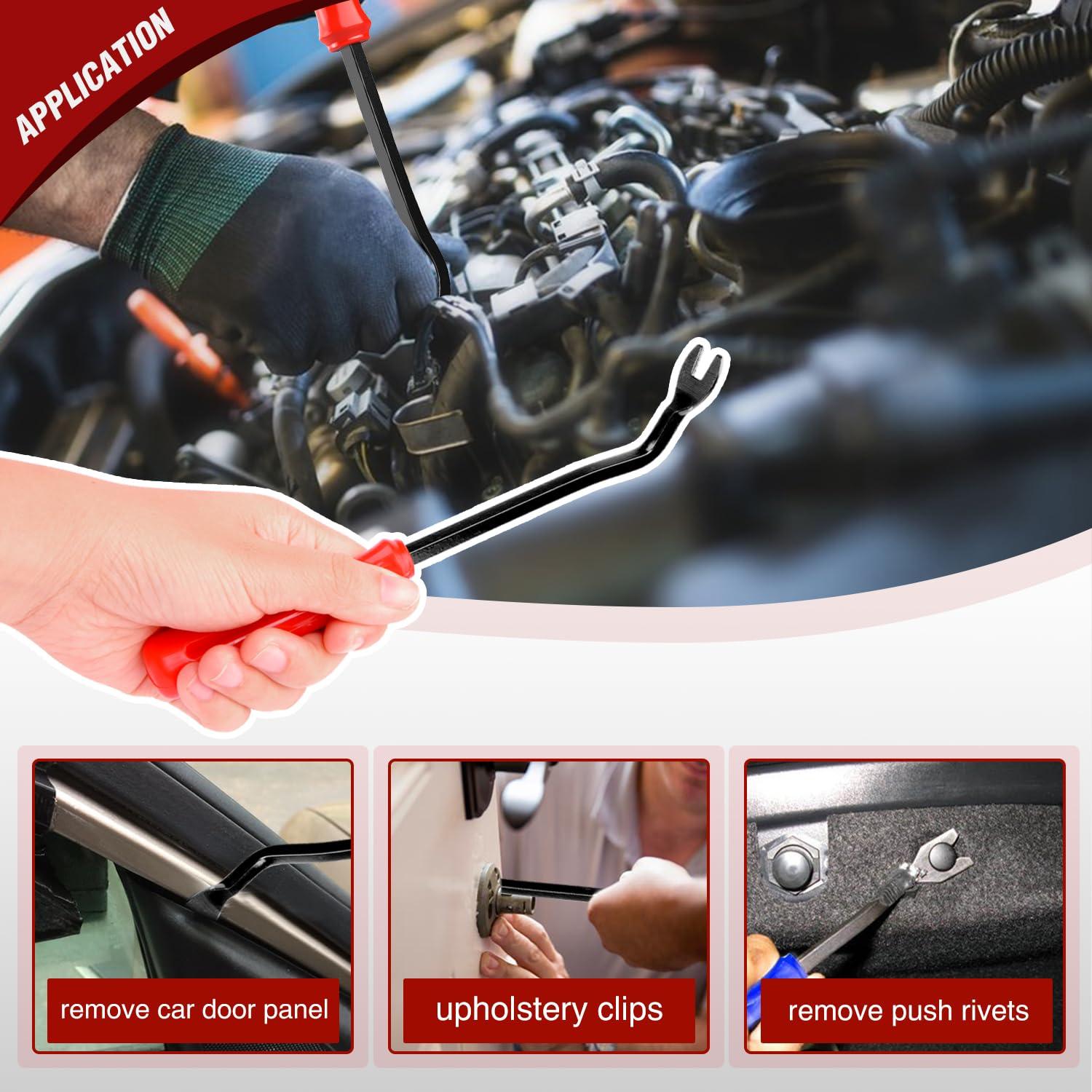 imageNilight 725Pcs Car Push Retainer Clips ampamp Auto Fasteners Assortment 23 Most Popular Sizes Nylon Bumper Fender Rivets with 10 Cable Ties and Fasteners Remover for Toyota GM Ford Honda Chevy975Pcs