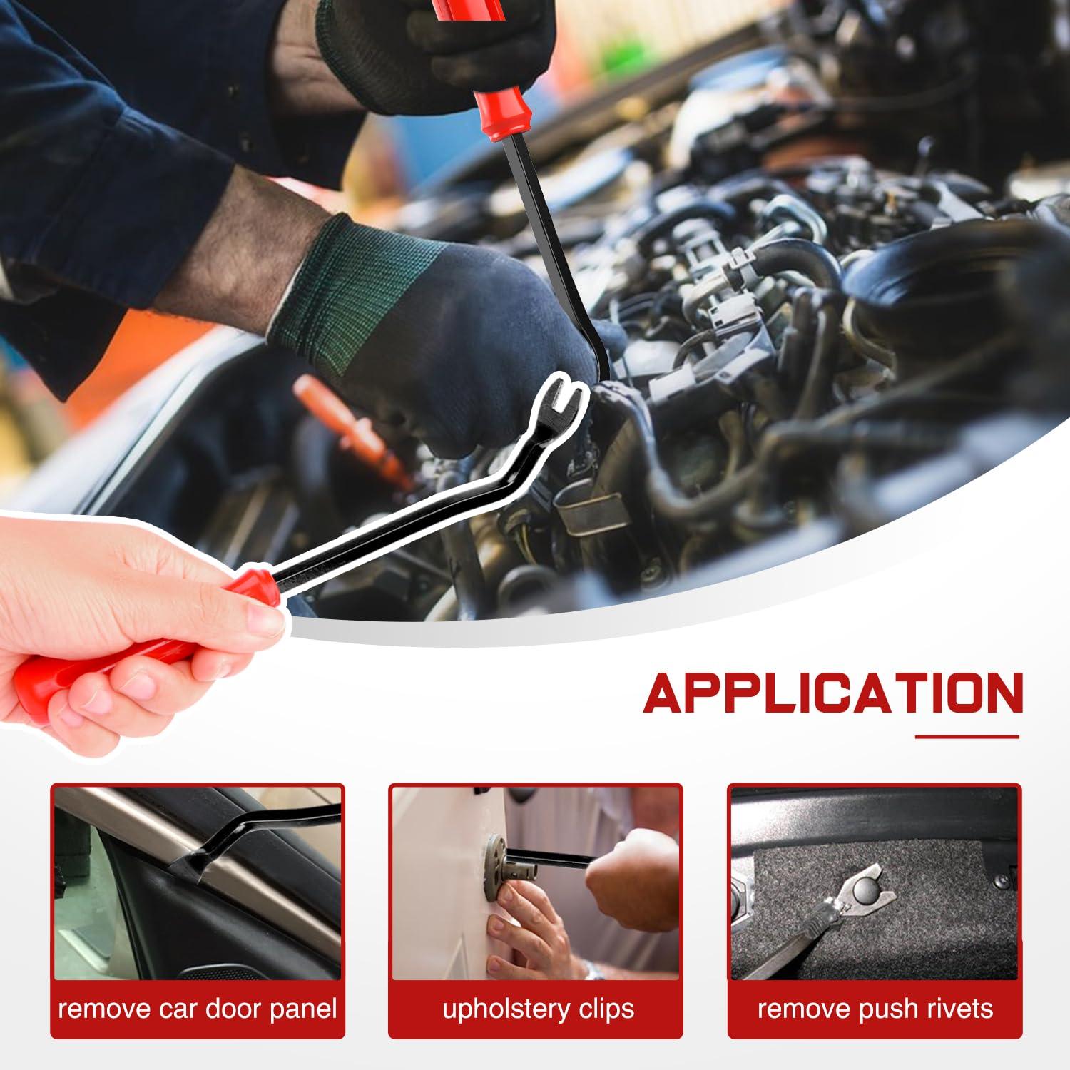 imageNilight 725Pcs Car Push Retainer Clips ampamp Auto Fasteners Assortment 23 Most Popular Sizes Nylon Bumper Fender Rivets with 10 Cable Ties and Fasteners Remover for Toyota GM Ford Honda Chevy1115Pcs Clips Remover