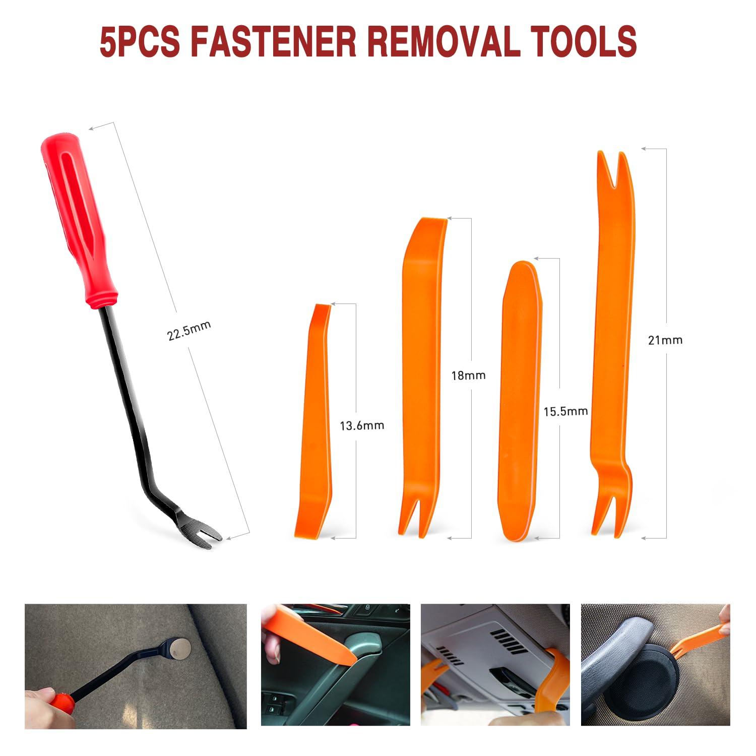 imageNilight 725Pcs Car Push Retainer Clips ampamp Auto Fasteners Assortment 23 Most Popular Sizes Nylon Bumper Fender Rivets with 10 Cable Ties and Fasteners Remover for Toyota GM Ford Honda Chevy1115Pcs Clips Remover