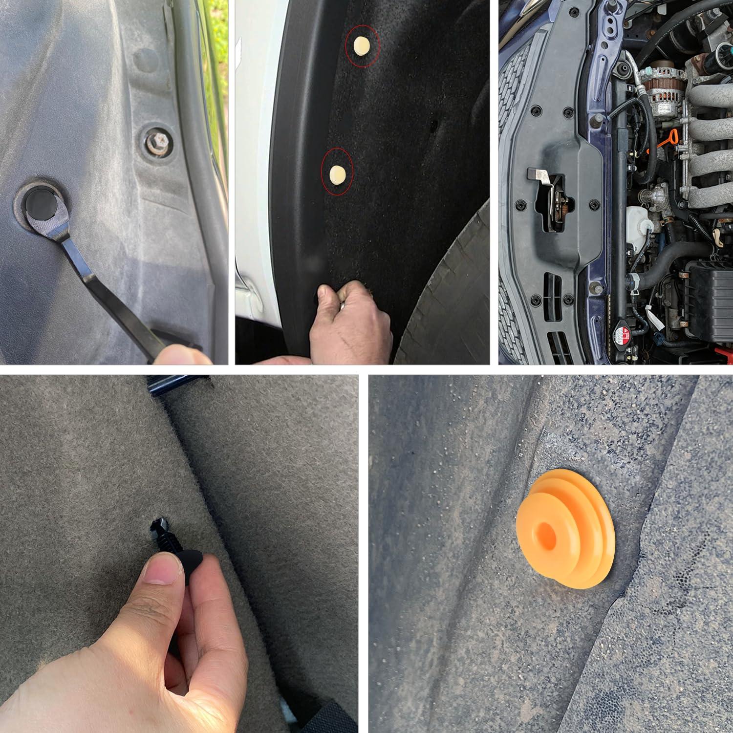 imageNilight 725Pcs Car Push Retainer Clips ampamp Auto Fasteners Assortment 23 Most Popular Sizes Nylon Bumper Fender Rivets with 10 Cable Ties and Fasteners Remover for Toyota GM Ford Honda Chevy1390Pcs