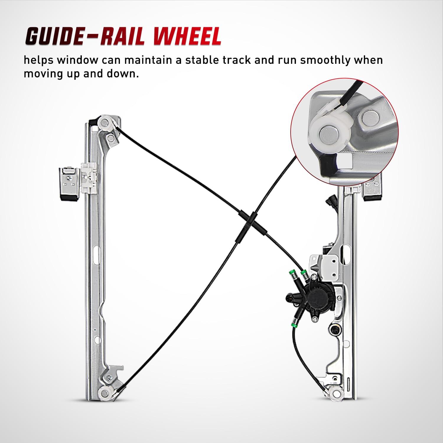 imageNilight 741442 Power Window Regulator Front Driver Side with Motor Compatible with Chevrolet Silverado 1500 20072013 Tahoe GMC Yukon Sierra 1500 2007 2008 2009 2010 2012 2013Front Driver