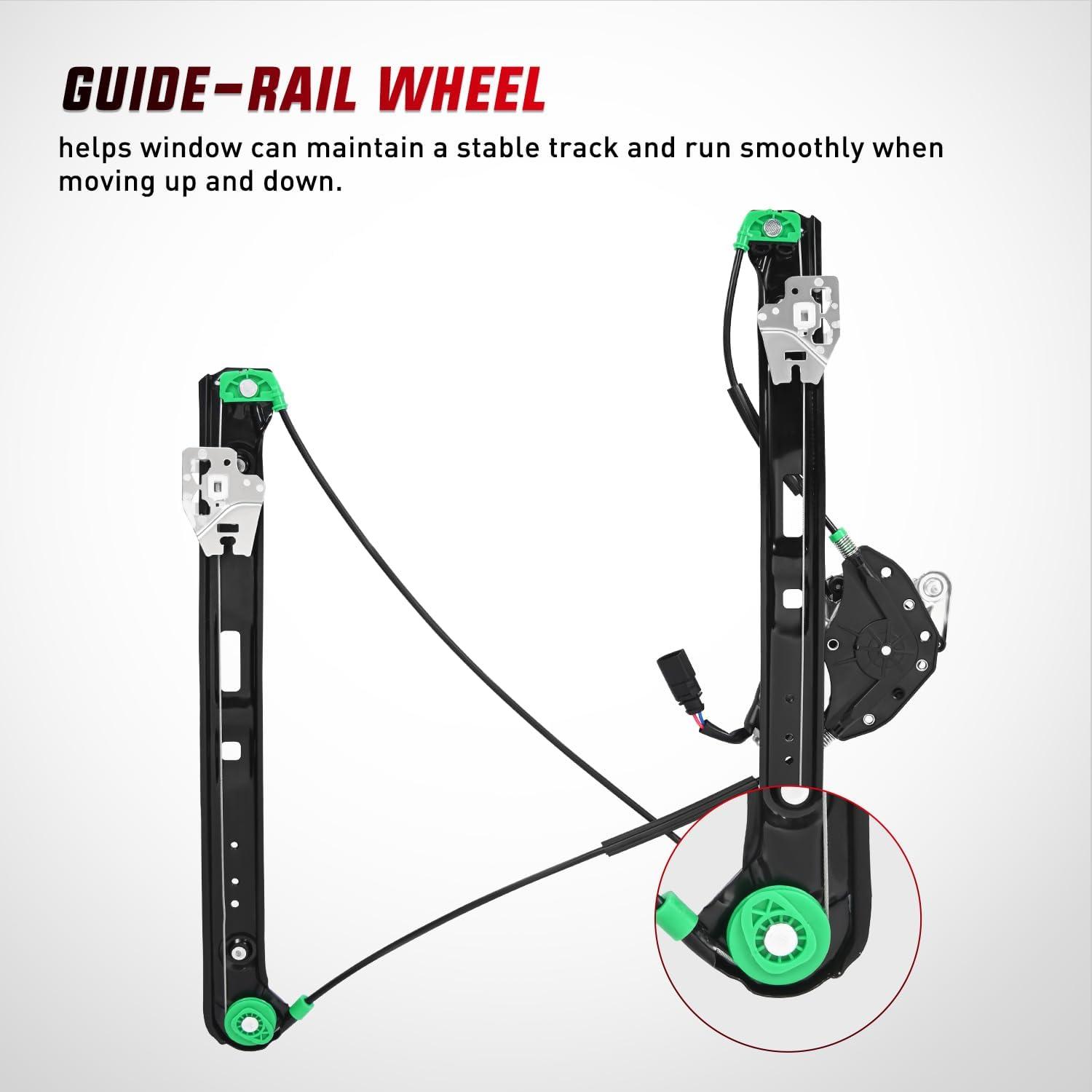 imageNilight 741484 Power Window RegulatorMotor Front Driver Side Compatible with BMW E46 325i 328i 330i 1999 2000 2001 2002 2003 2004 2005 Sedan