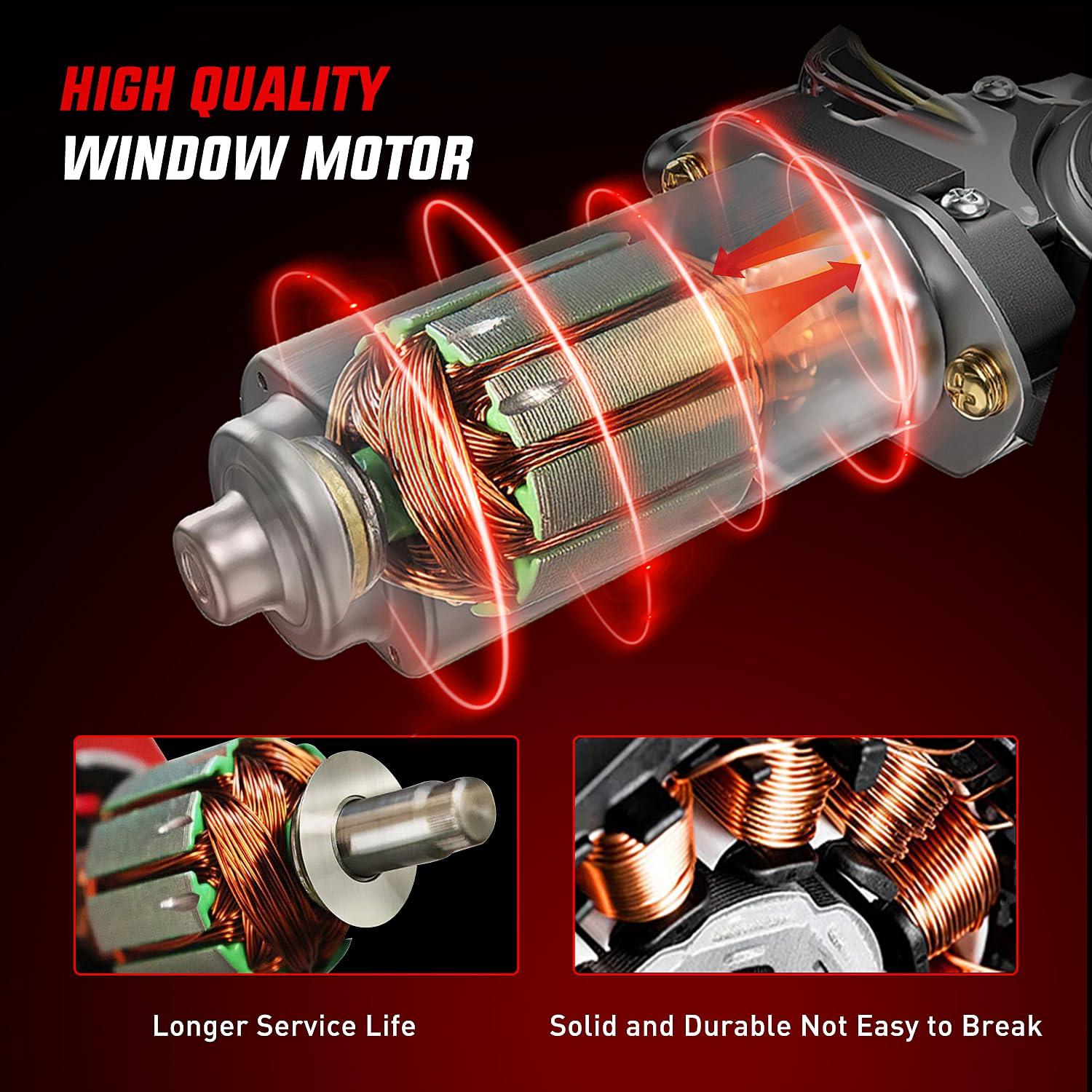 imageNilight 741527 Power Window RegulatorMotor Front Passenger Side Compatible with Jeep Liberty KJ 2002 2003 2004 2005 2006Front Right SideFront Driver