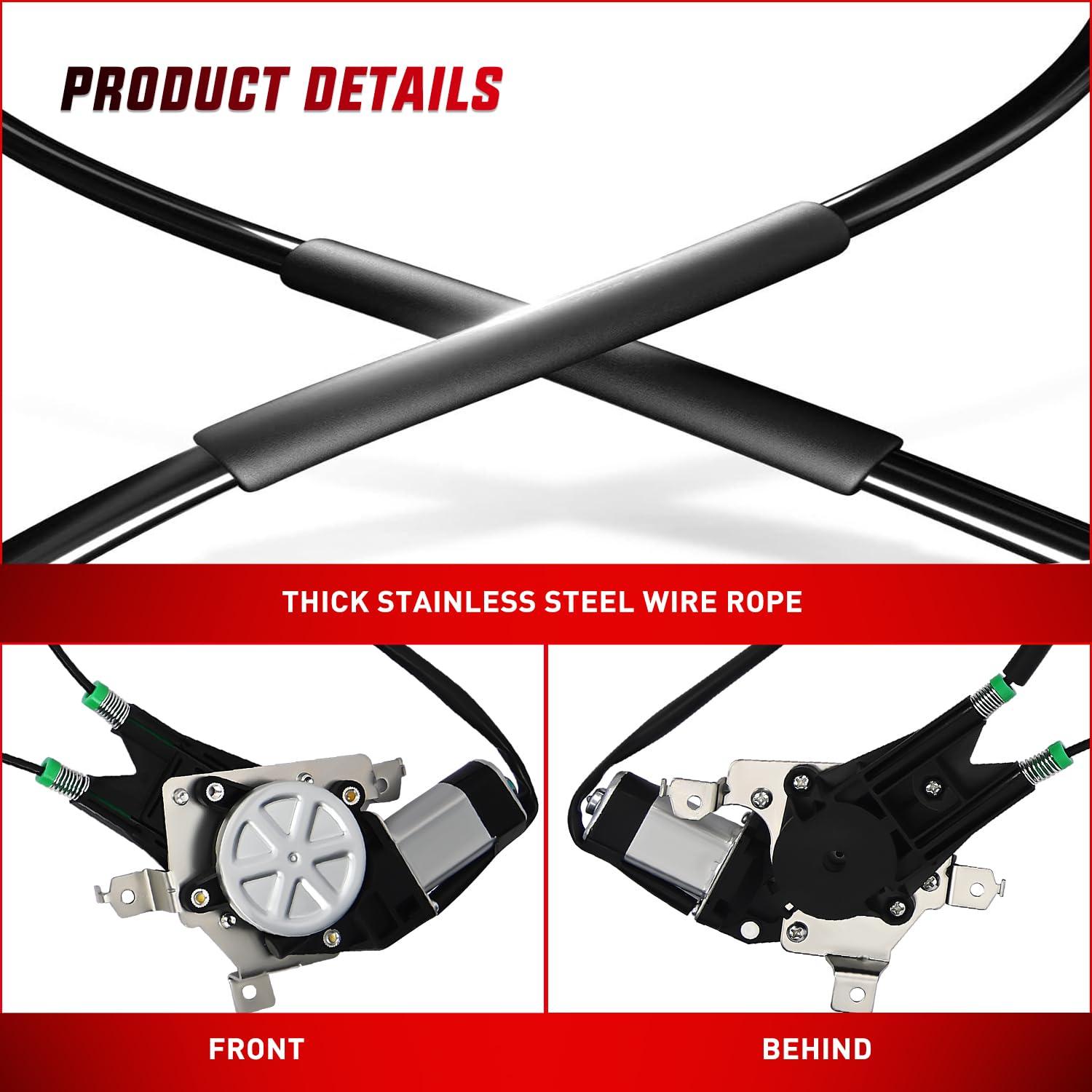 imageNilight 741586 Window RegulatorMotor Front Driver Side Compatible with 20032014 Ford E150 E250 Econoline E350 E450 E550 Super Duty 2004 2005 2006 2007 2008 2009 2010 2011 2012 2013 2014Front Driver