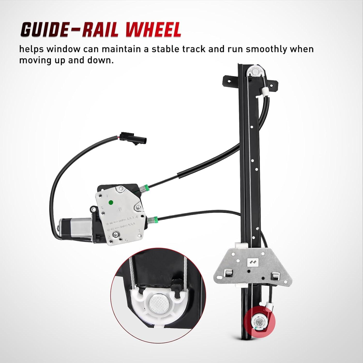 imageNilight 741648 Power Window Regulator and Motor Front Passenger Side Compatible with Dodge Dakota 2000 2001 2002 2003 2004Dodge Durango 1998 1999 2000 2001 2002 2003Front Left Side