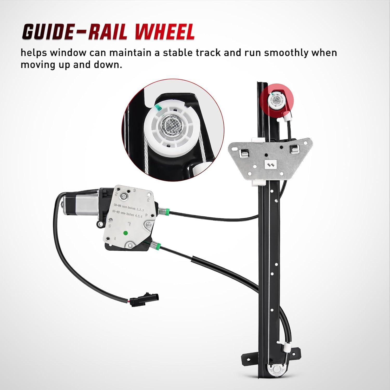 imageNilight 741649 Power Window Regulator and Motor Front Driver Side Compatible with Dodge Dakota 2000 2001 2002 2003 2004Dodge Durango 1998 1999 2000 2001 2002 2003Front Left Side