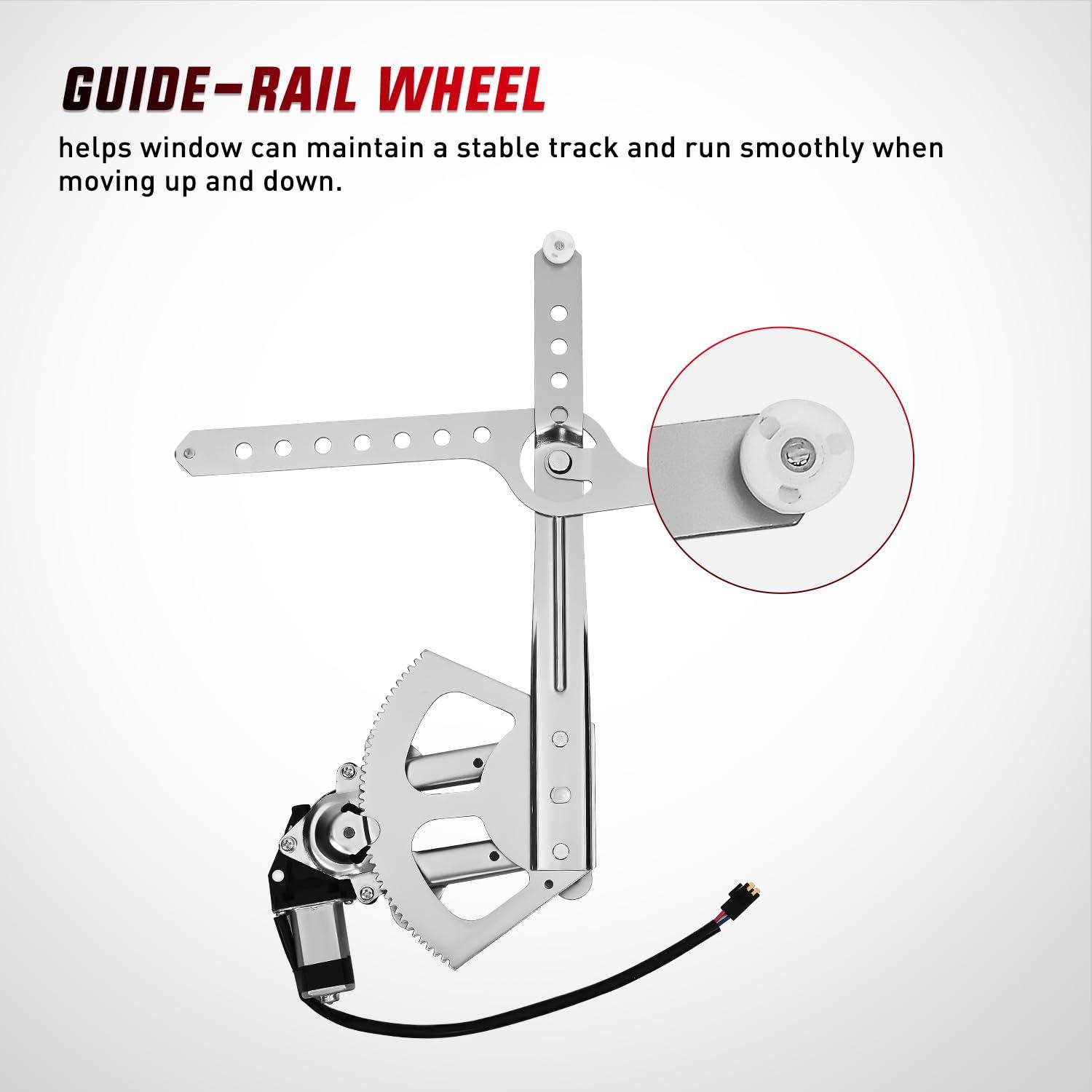 imageNilight 741655 Window RegulatorMotor Front Driver Side Compatible with 19882002 Chevrolet Blazer C1500 C2500 C3500 K1500 K2500 K3500 Tahoe GMC Yukon 1996 1997 1998 1999 2000 2001 2002Front Passenger