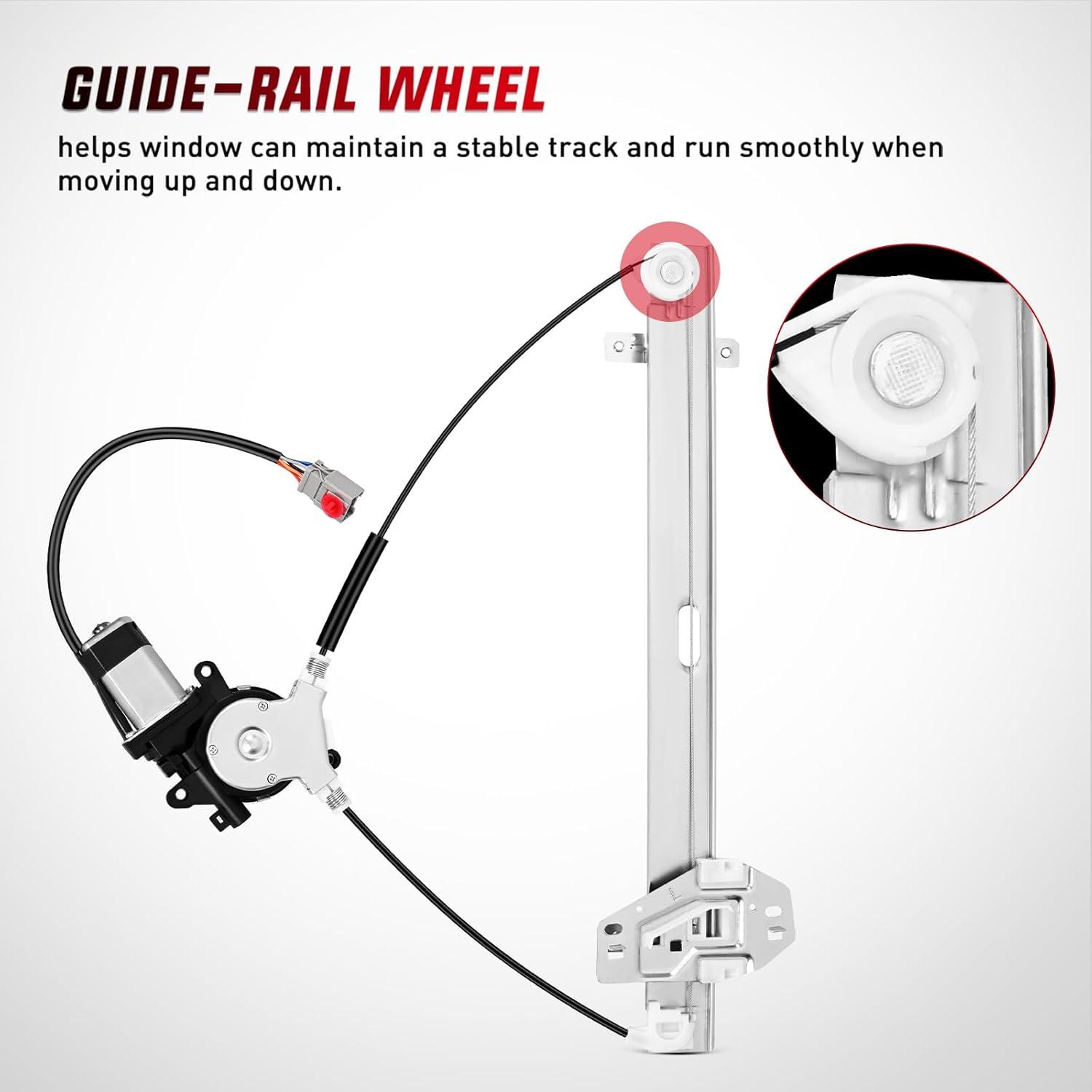 imageNilight 748131 Power Window Regulator and Motor Front Driver Side Compatible with Honda Element 2003 2004 2005 2006 2007 2008 2009 2010 2011Front Left Side