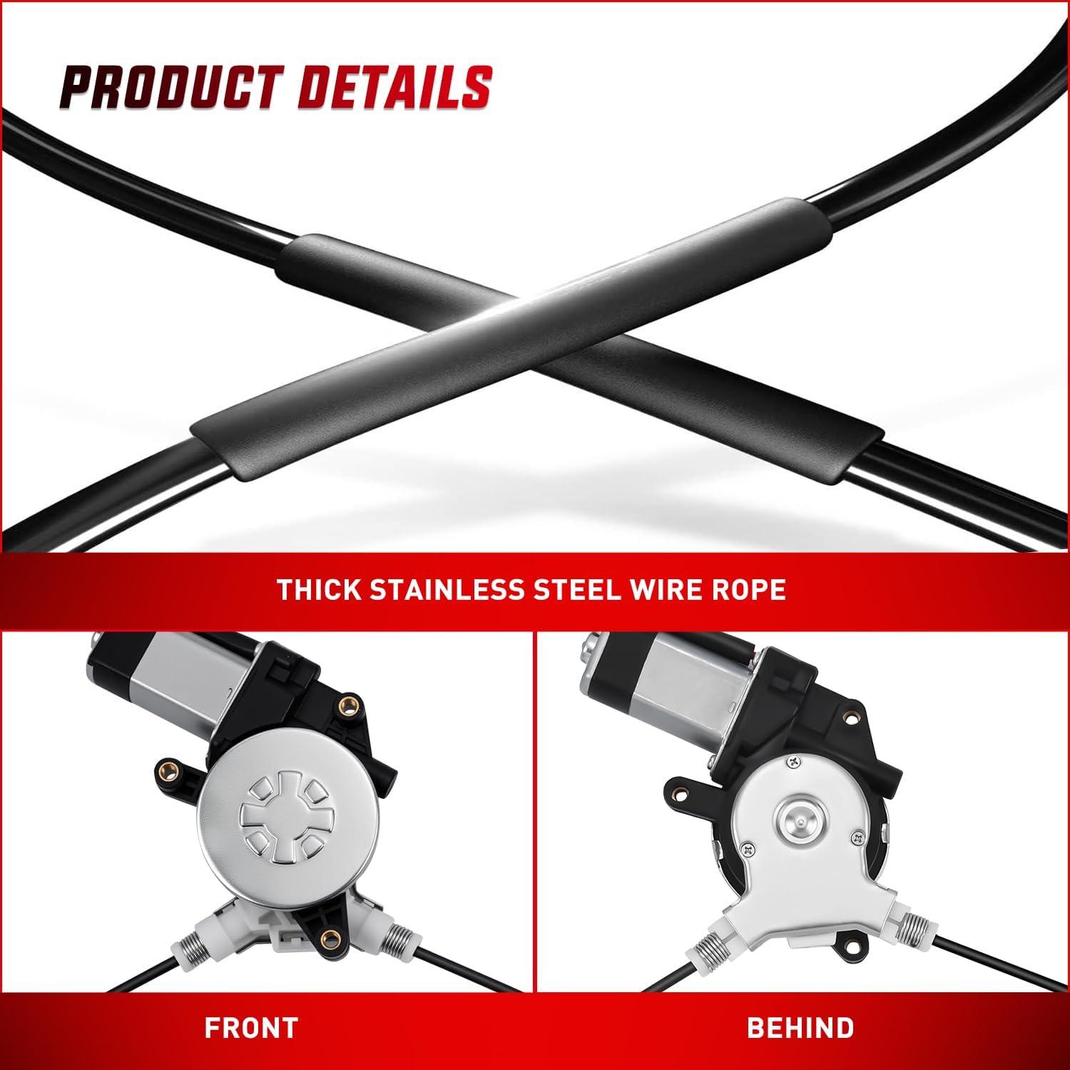 imageNilight 748513 Power Window Regulator and Motor Assembly Rear Passenger Side OE Replacement for Honda Pilot 2003 2004 2005 2006 2007 2008