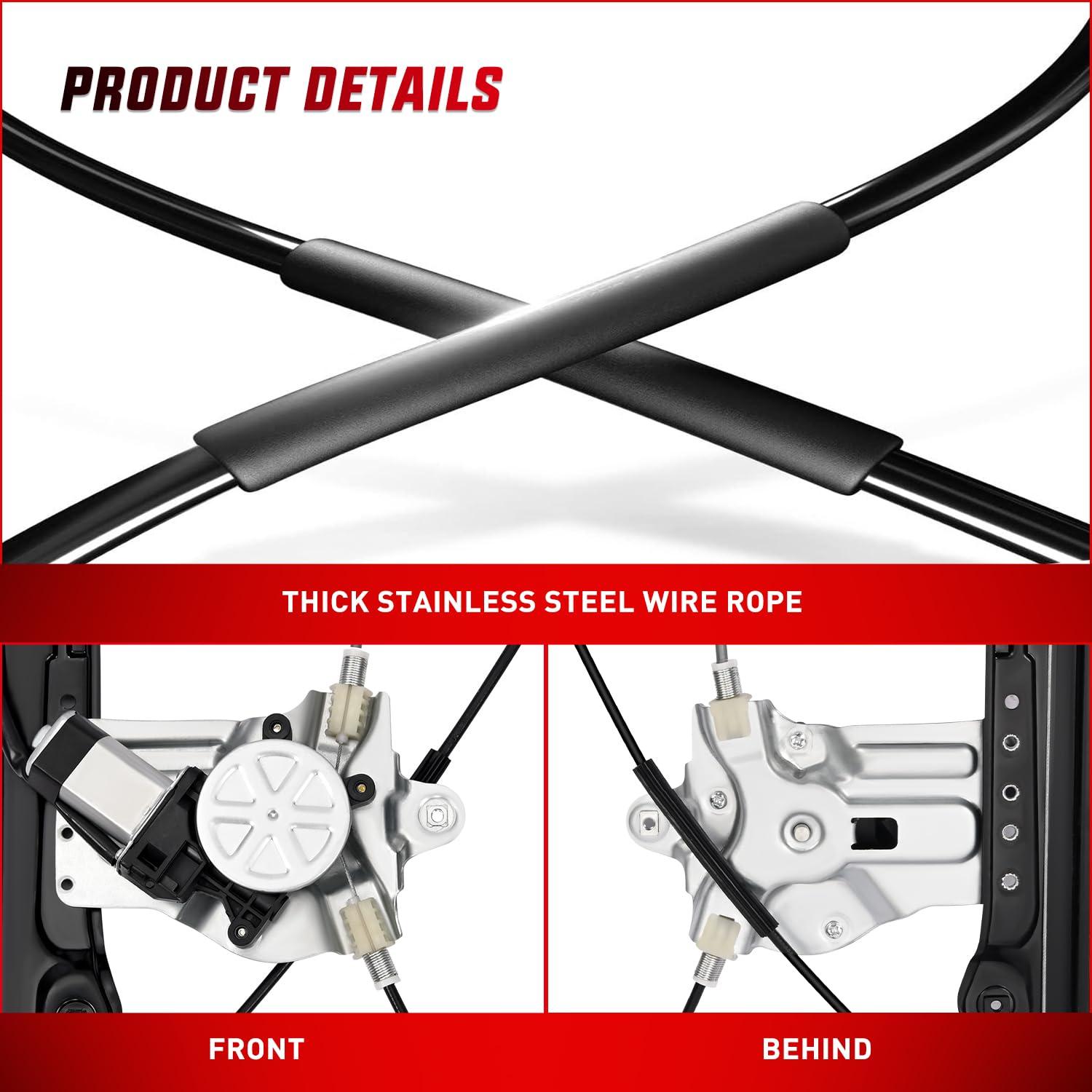 imageNilight 751739 Power Window Regulator with Motor for Front Driver Side Compatible with Chevy Cruze 2012 2013 2014 2015 2016 Chevy Cruze Limited Front Left SideFront Driver