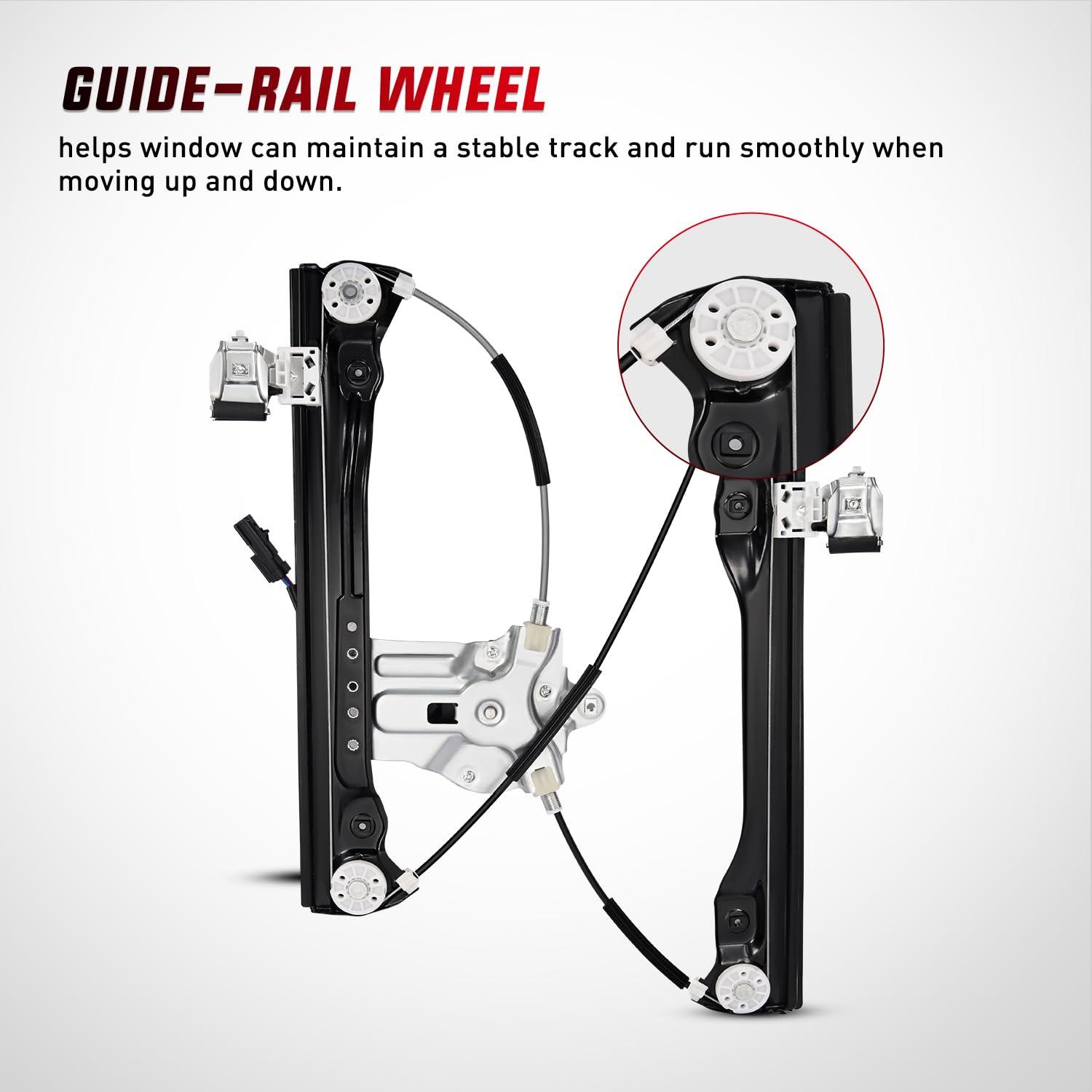 imageNilight 751739 Power Window Regulator with Motor for Front Driver Side Compatible with Chevy Cruze 2012 2013 2014 2015 2016 Chevy Cruze Limited Front Left SideFront Passenger