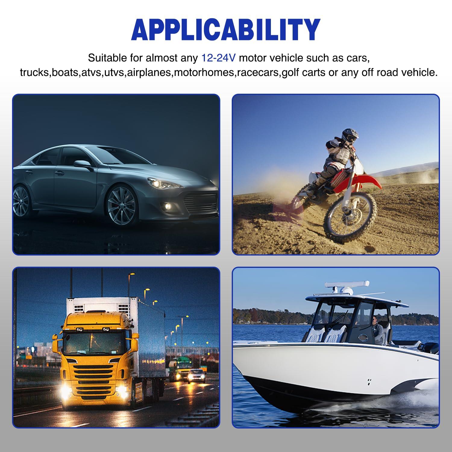 imageNilight 90014E Heavy Duty Rocker Toggle Switch 12V 20A Red Cover SPST ONOff 2Pin Car Truck Boat5 Pack3PCS LED Switch Red