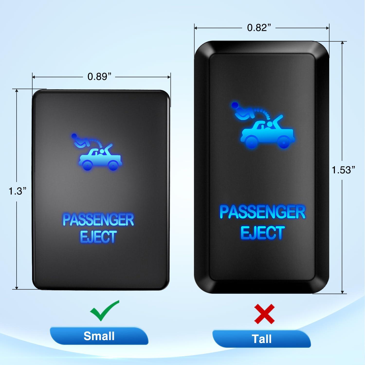 imageNilight AUX Battery Push Button Switch 12V ON Off Switches with Connector Wire Kit 128quot x 087quot Replacement for Toyota Sequoia Highlander Tacoma Tundra 4Runner RAVR YarisPASSENGER EJECT