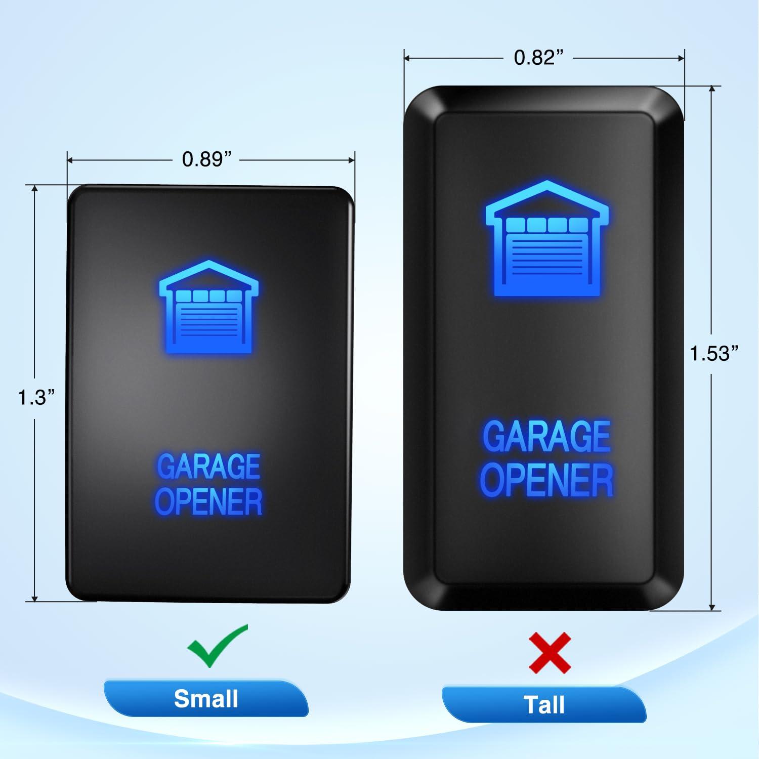 imageNilight AUX Battery Push Button Switch 12V ON Off Switches with Connector Wire Kit 128quot x 087quot Replacement for Toyota Sequoia Highlander Tacoma Tundra 4Runner RAVR YarisGarage Opener