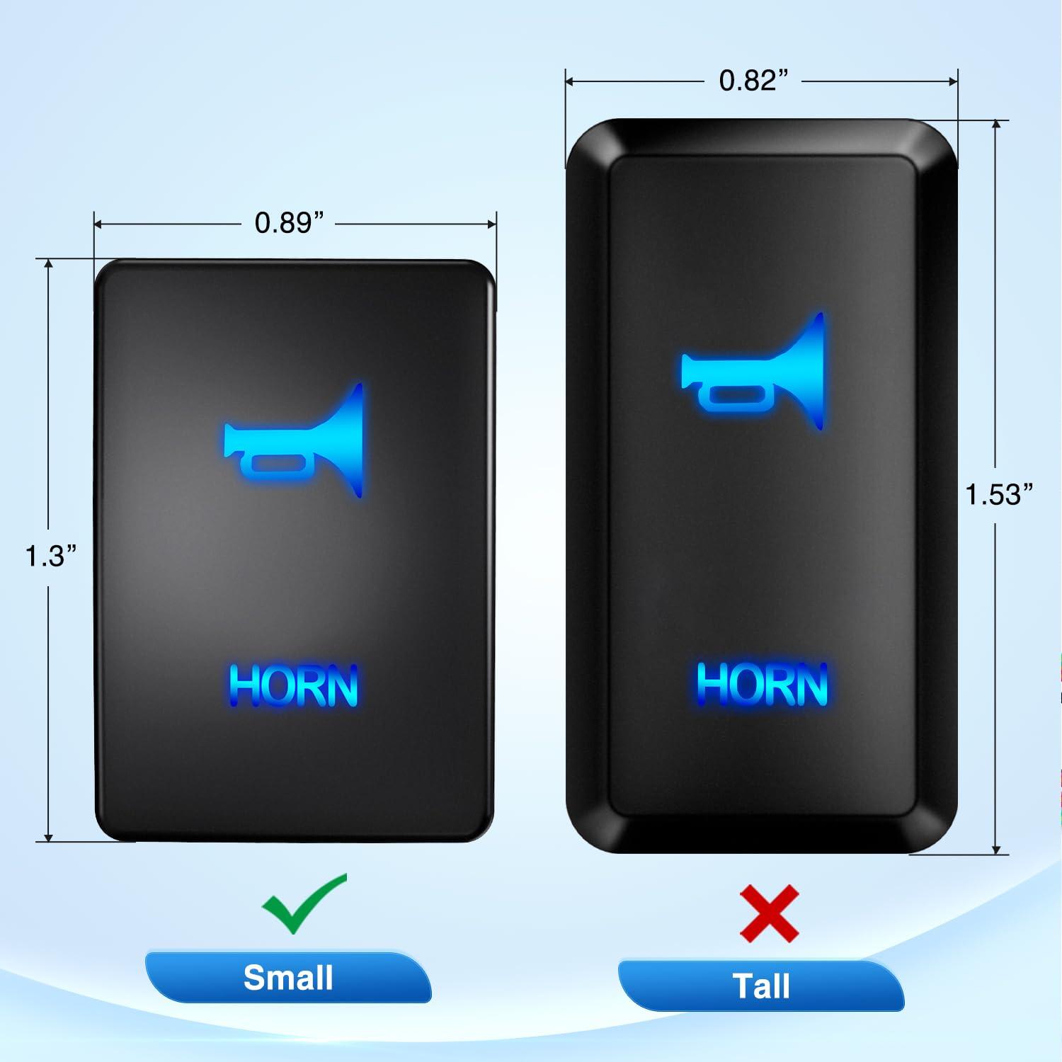imageNilight AUX Battery Push Button Switch 12V ON Off Switches with Connector Wire Kit 128quot x 087quot Replacement for Toyota Sequoia Highlander Tacoma Tundra 4Runner RAVR YarisHORN