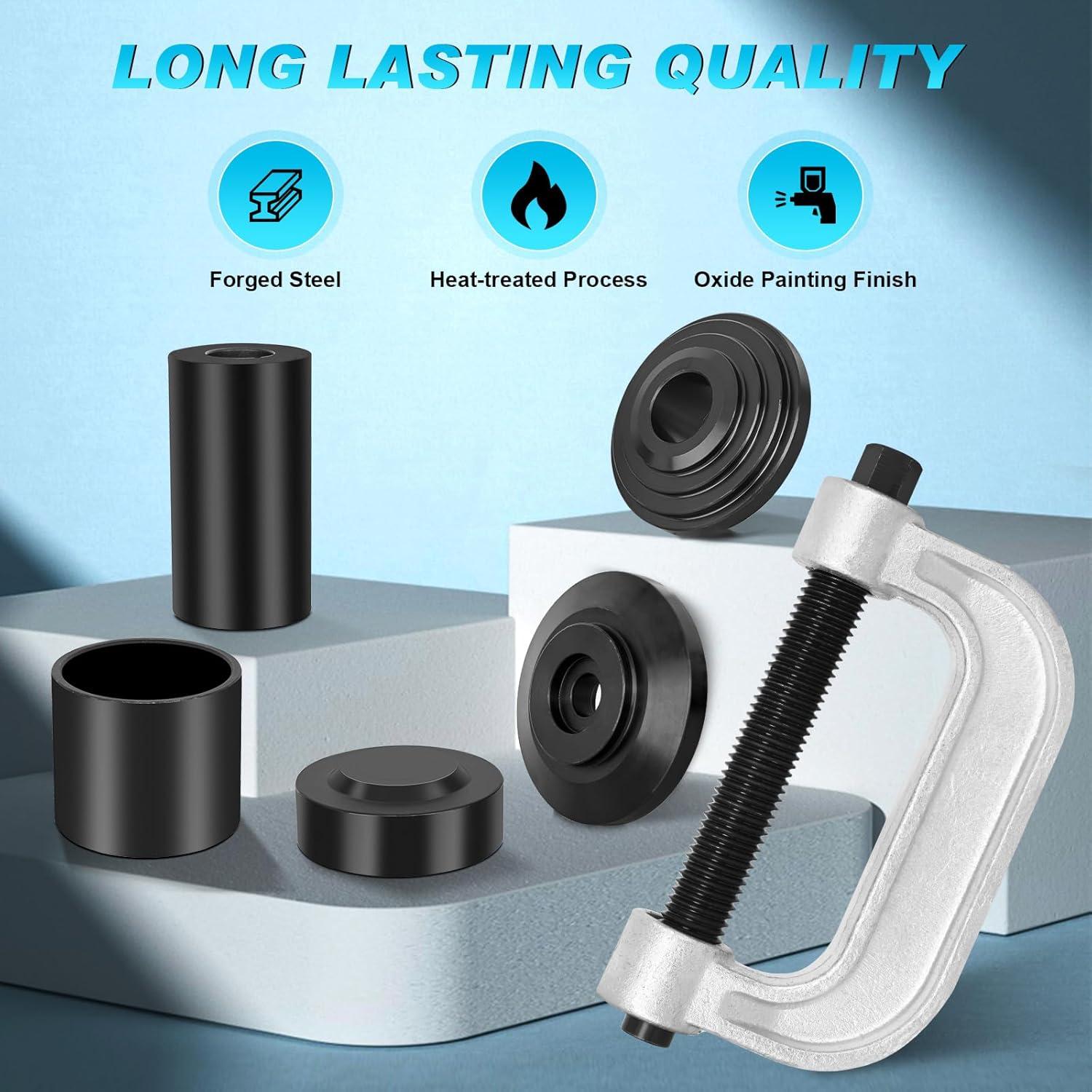 imageNilight Ball Joint Press kit with 4x4 Adapters Ball Joint Remove and Install Tools 10 PCS Ball Joint Service Kit for Most 2WD and 4WD Cars and Light TrucksBall Joint Press kit