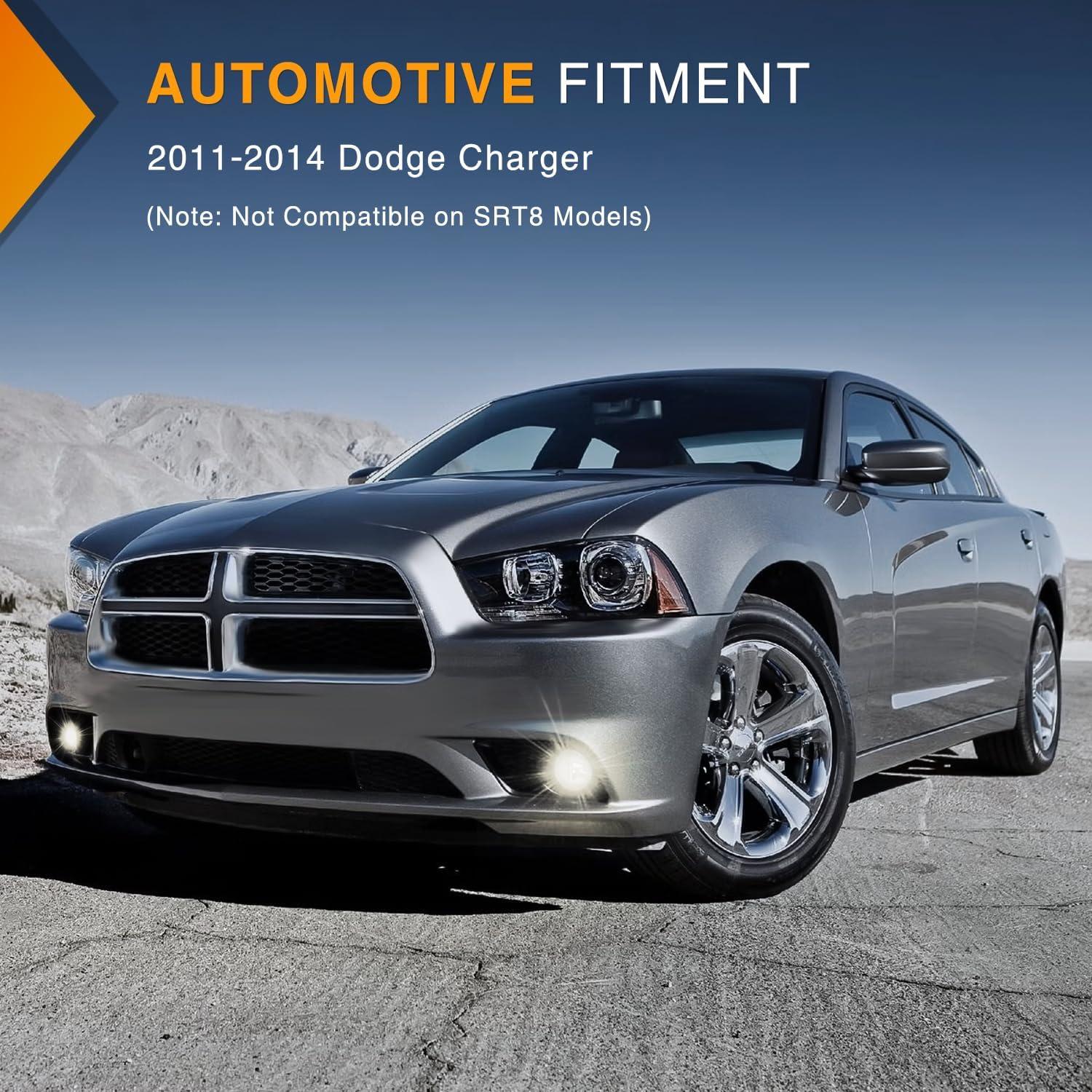 imageNilight Bumper Fog Light Compatible with 2005 2006 2007 2008 2009 2010 Dodge Dakota Durango Jeep Commander Grand Cherokee Raider Chrysler Aspen 300 SRT820012004 Dodge Charger