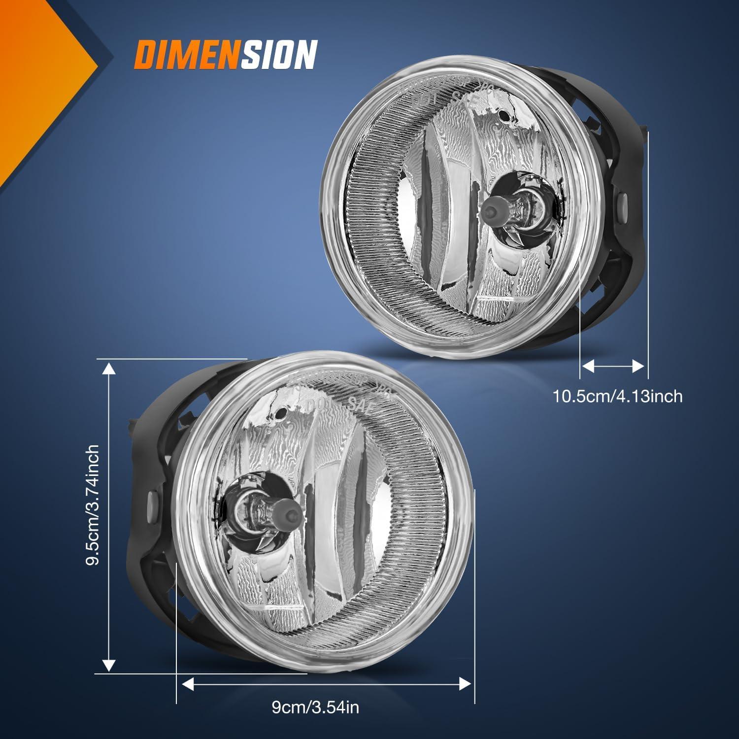 imageNilight Bumper Fog Light Compatible with 2005 2006 2007 2008 2009 2010 Dodge Dakota Durango Jeep Commander Grand Cherokee Raider Chrysler Aspen 300 SRT80509 DodgeChrysler0710 Patriot