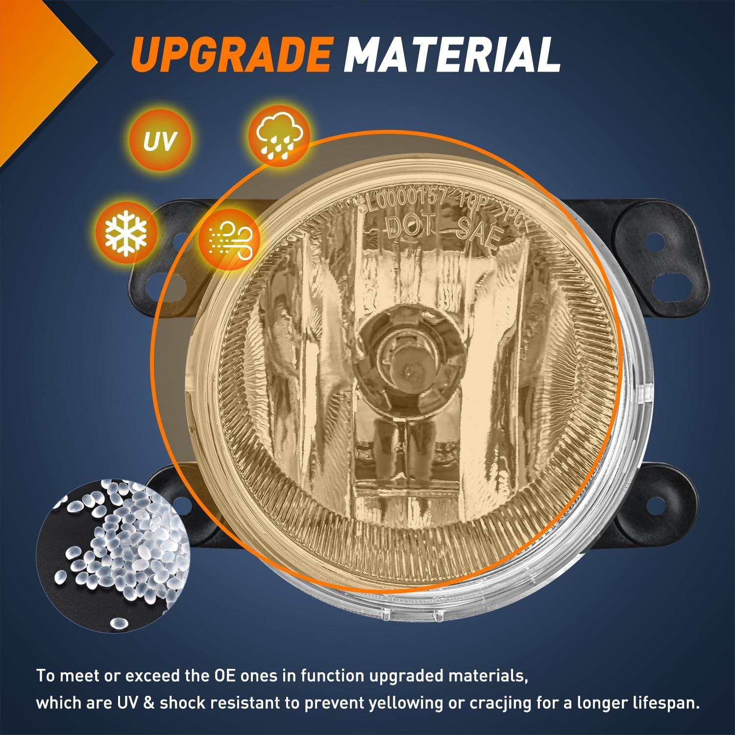 imageNilight Bumper Fog Light Compatible with 2005 2006 2007 2008 2009 2010 Dodge Dakota Durango Jeep Commander Grand Cherokee Raider Chrysler Aspen 300 SRT80709 JeepDodge0610 Chrysler Clear