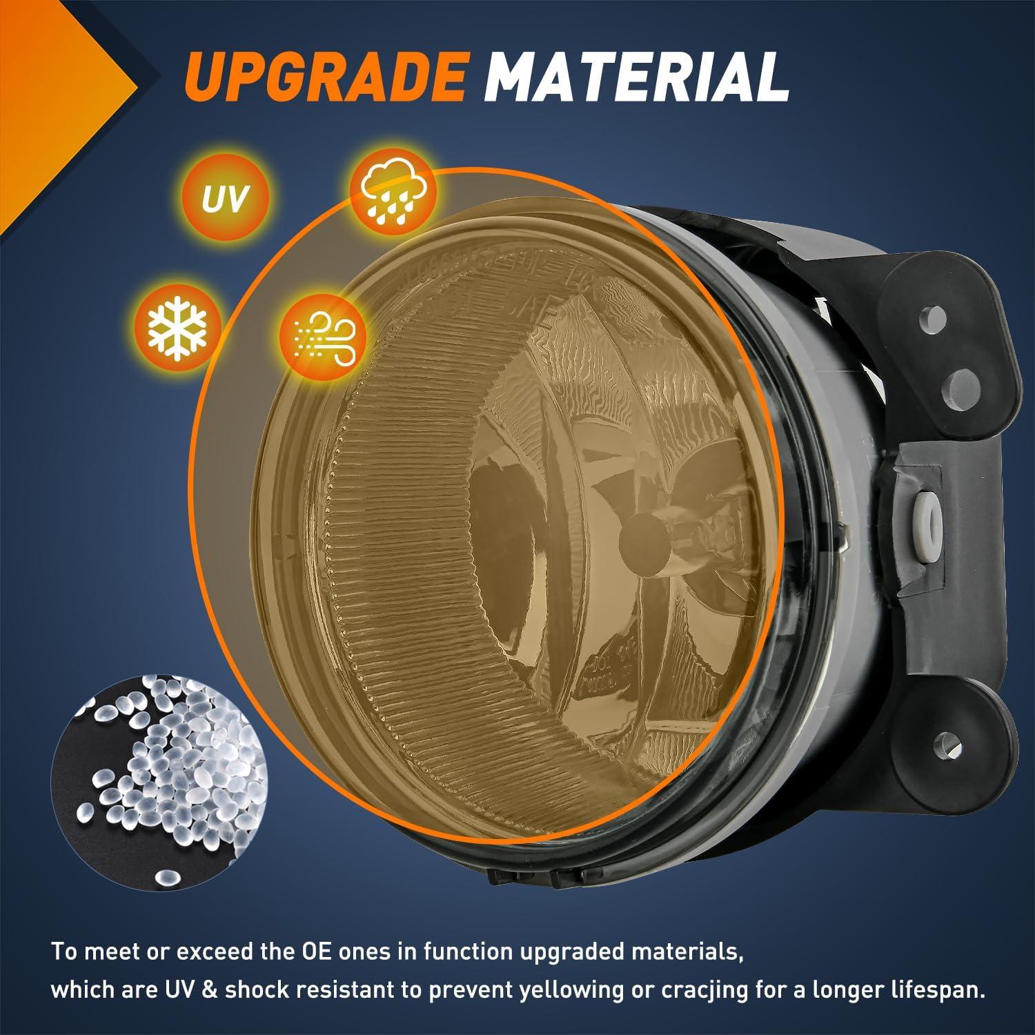 imageNilight Bumper Fog Light Compatible with 2005 2006 2007 2008 2009 2010 Dodge Dakota Durango Jeep Commander Grand Cherokee Raider Chrysler Aspen 300 SRT80709 JeepDodge0610 Chrysler Smoke