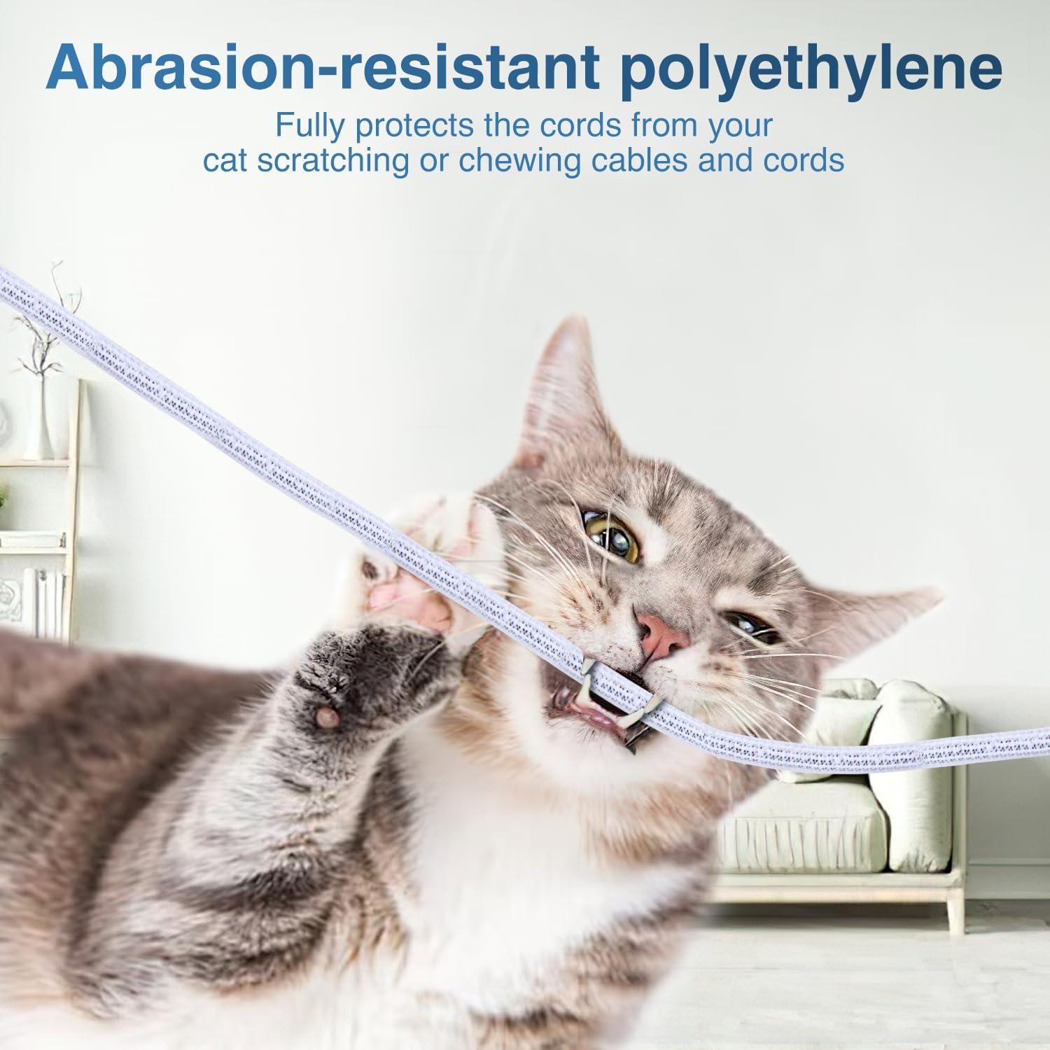 imageNilight Cable Sleeve25ft1inch Cord Management Sleeves Braided Sleeving Split Self Wrapping Wire Loom for Computer Electrical Automotive Harness Protector Organizer WhiteWhite