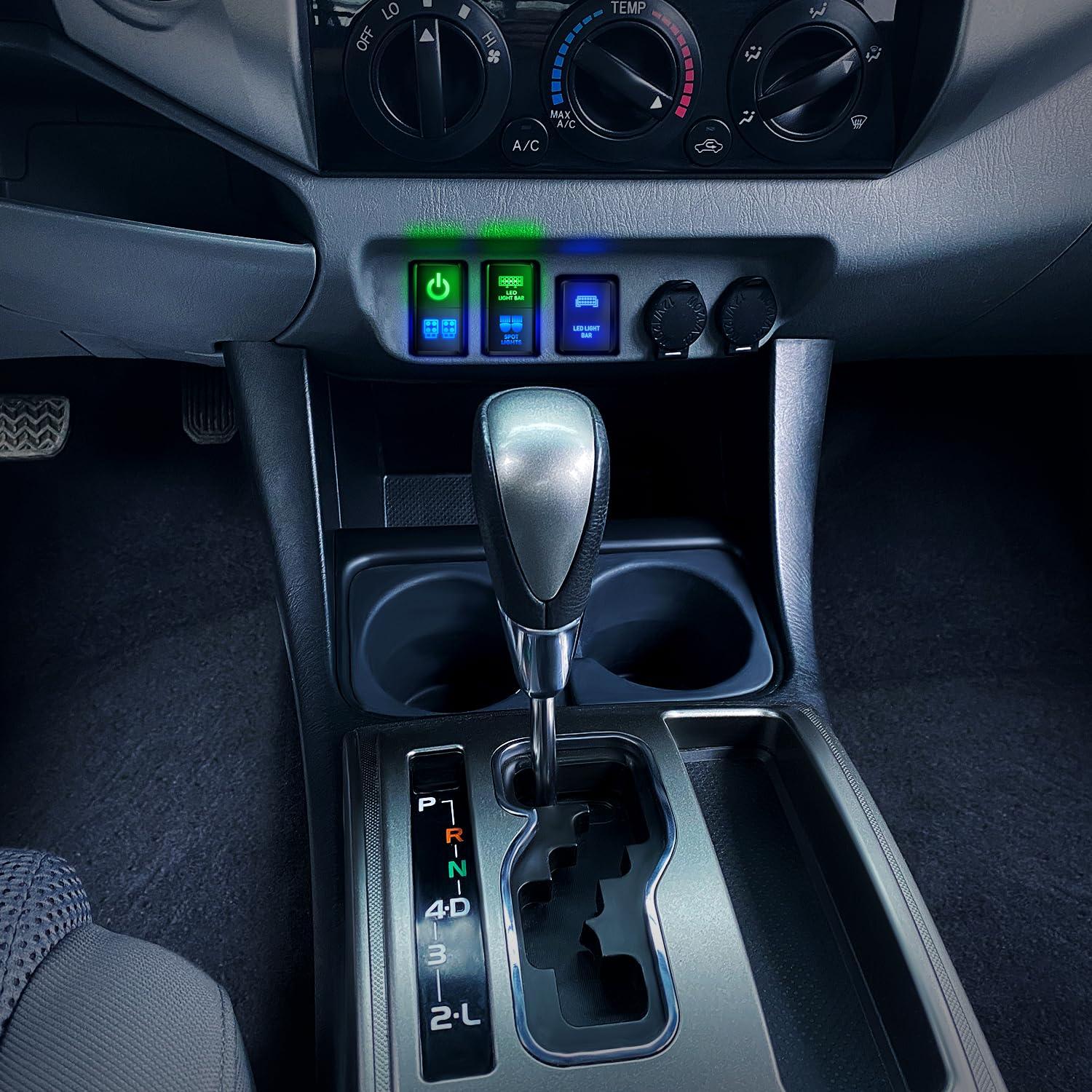 imageNilight Camping Lights Push Button Switch 12V ON Off Switches with Connector Wire Kit 154quot x 083quot Replacement for Toyota FJ Cruiser Fortuner Ta coma Highlander Tundra 4Runner Prado Land CruiserPower  LED Work Lights