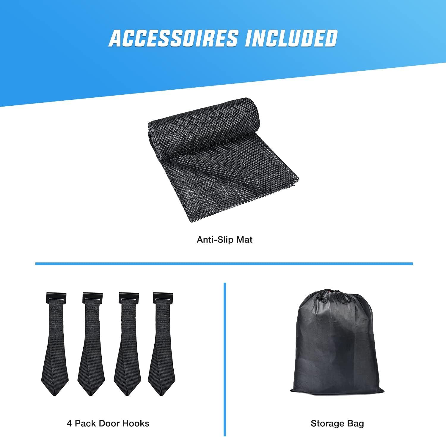 imageNilight Car Roof Bag 15 Cubic Feet Waterproof Rooftop Cargo CarrierSuitable for All Vehicle withWithout Rack  Waterproof ZipReflective StripAntiTear 840D PVC with AntiSlip Mat15 Cubic Feet