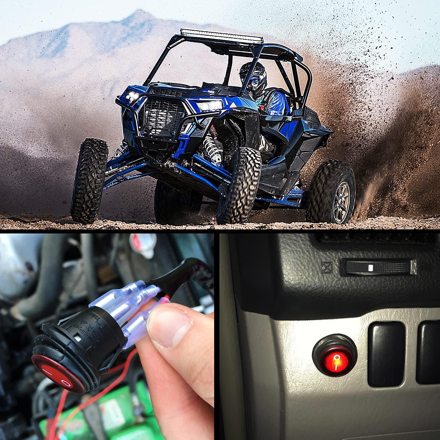 imageNilight Copper LED Light Bar Wiring Harness Kit  1 Lead 12AWG Heavy Duty 12V On Off Switch Power Relay Blade Fuse for Off Road LED Work Light2 Years Warranty14AWG2 Lead