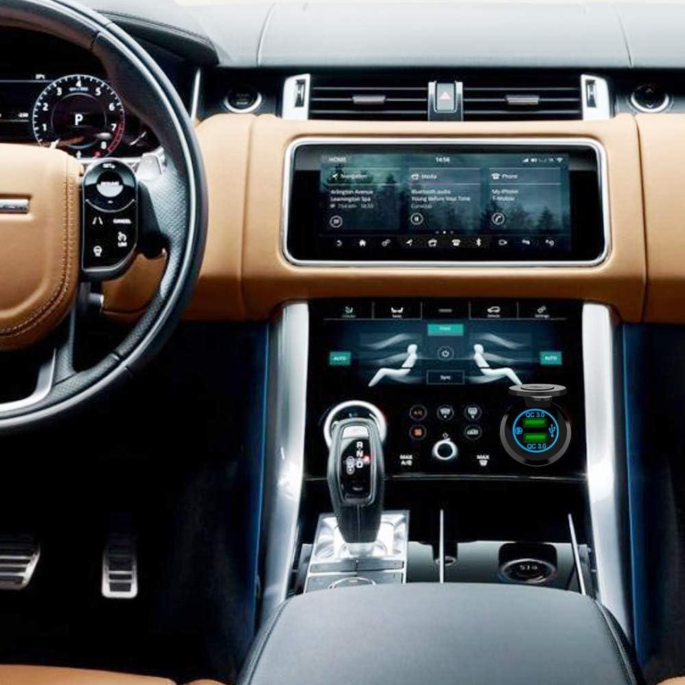 imageNilight Dual USB Socket PD Type C and QC30 12V 24V Car Outlet ON Off Touch Switch Fused Wire Kit for Cars Trucks RVs CampersDual USB