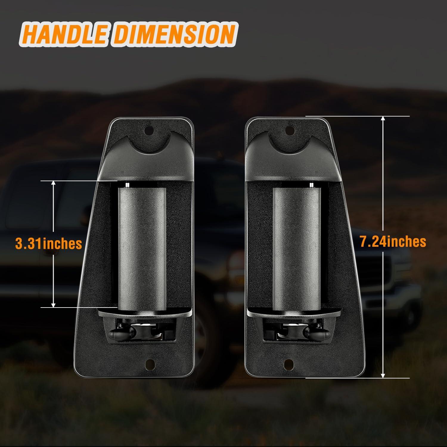 imageNilight Extended Cab Door Handle Left Driver ampamp Right Passenger Rear Car Door Handles Compatible with 1999 00 01 02 03 04 05 06 2007 Chevy Silverado GMC Sierra 1500 2500 3500 Replace157581711575817219992007 Chevy Silverado GMC Sierra