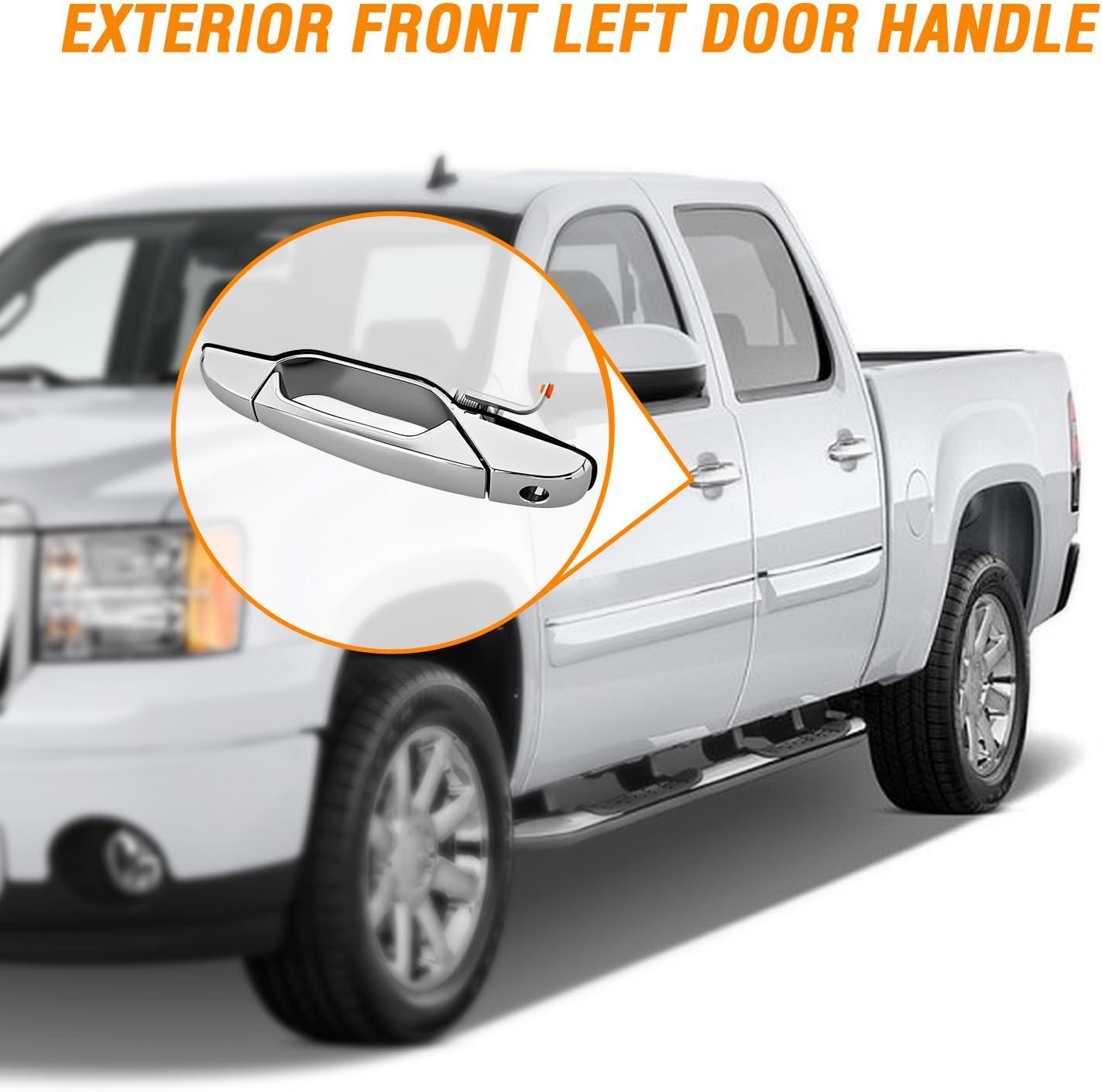 imageNilight Extended Cab Door Handle Left Driver ampamp Right Passenger Rear Car Door Handles Compatible with 1999 00 01 02 03 04 05 06 2007 Chevy Silverado GMC Sierra 1500 2500 3500 Replace157581711575817220072013 Chevy Silverado GMC Sierra Cadillac Suburban