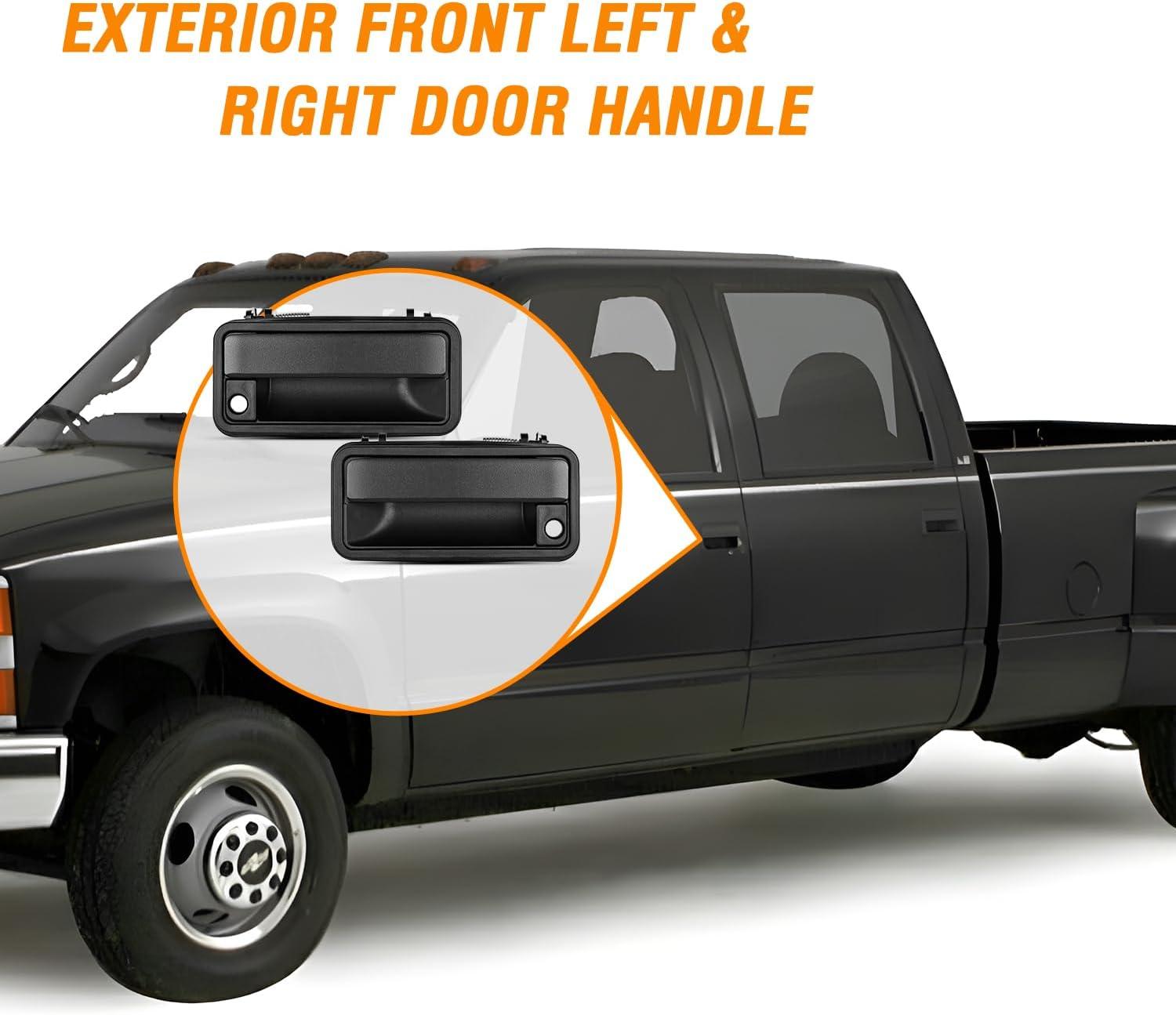 imageNilight Extended Cab Door Handle Left Driver ampamp Right Passenger Rear Car Door Handles Compatible with 1999 00 01 02 03 04 05 06 2007 Chevy Silverado GMC Sierra 1500 2500 3500 Replace157581711575817219881994 Chevy GMC Yukon
