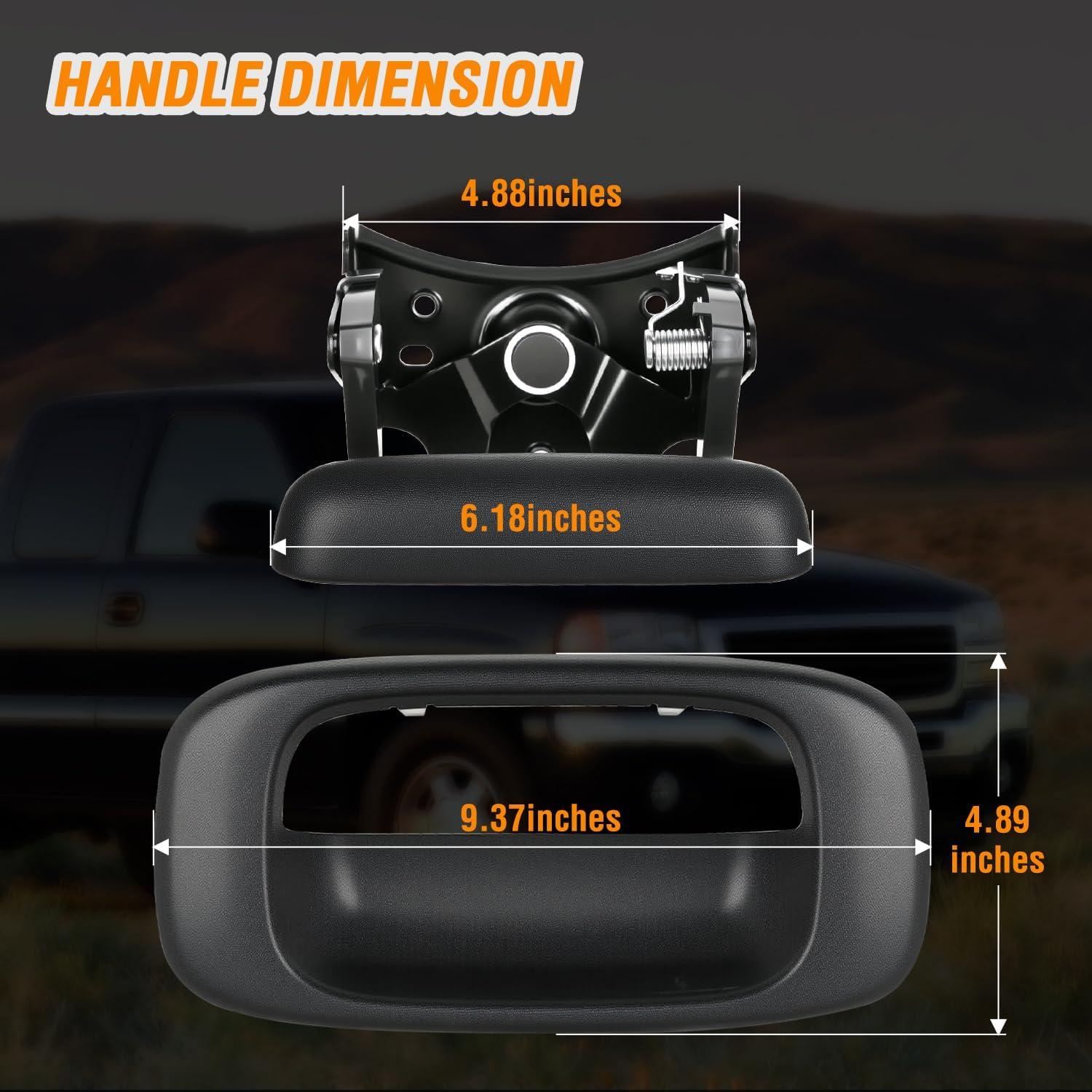 imageNilight Extended Cab Door Handle Left Driver ampamp Right Passenger Rear Car Door Handles Compatible with 1999 00 01 02 03 04 05 06 2007 Chevy Silverado GMC Sierra 1500 2500 3500 Replace157581711575817219992007 Chevy Silverado GMC Sierra