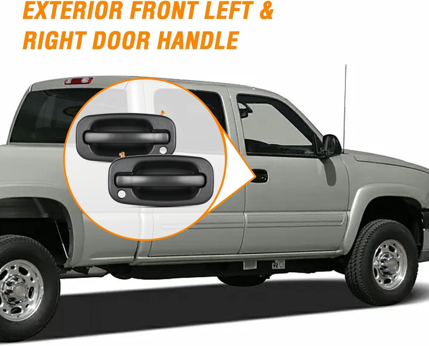 imageNilight Extended Cab Door Handle Left Driver ampamp Right Passenger Rear Car Door Handles Compatible with 1999 00 01 02 03 04 05 06 2007 Chevy Silverado GMC Sierra 1500 2500 3500 Replace157581711575817219992007 Chevy Silverado GMC Sierra Cadillac Suburban