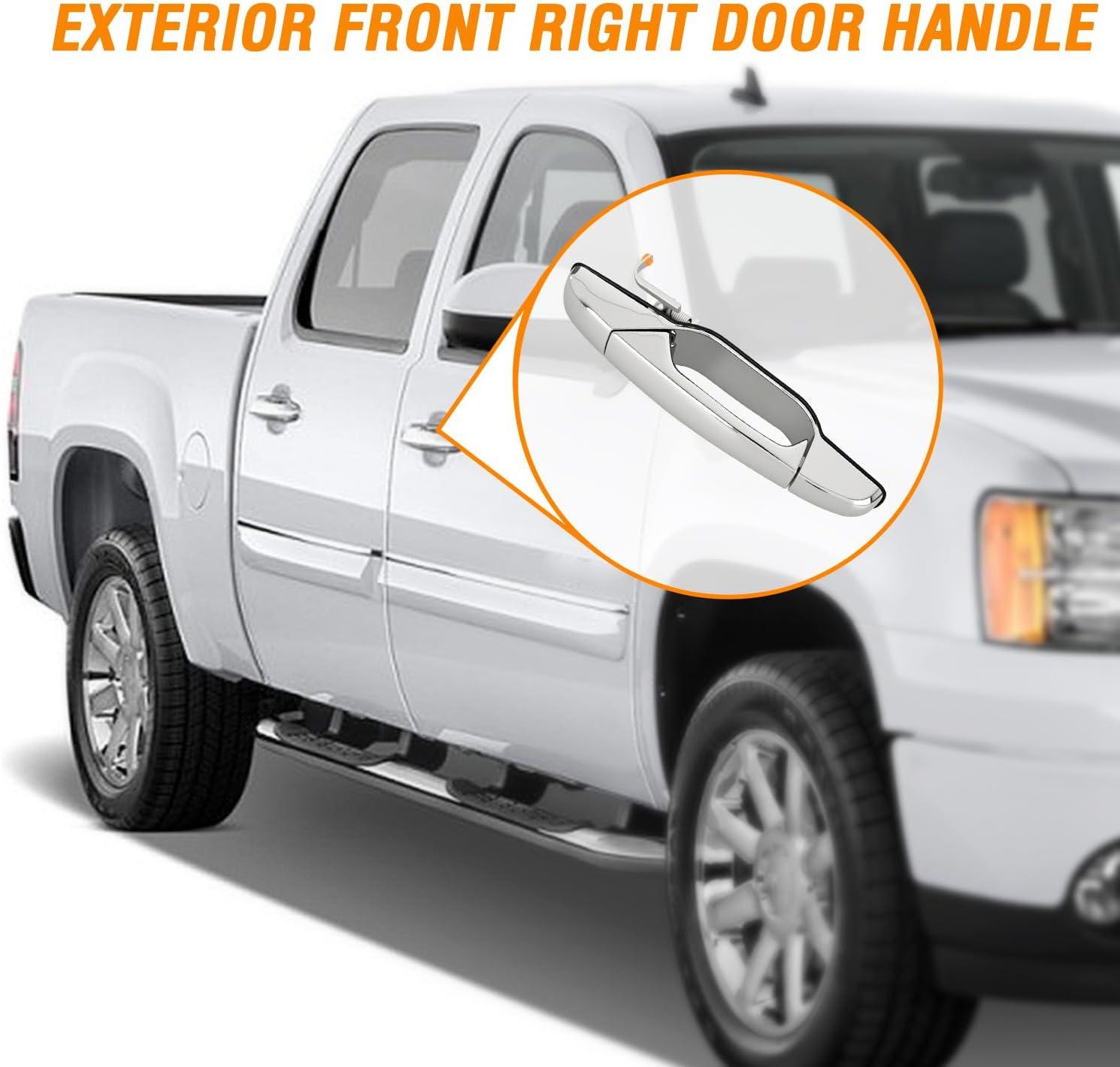 imageNilight Extended Cab Door Handle Left Driver ampamp Right Passenger Rear Car Door Handles Compatible with 1999 00 01 02 03 04 05 06 2007 Chevy Silverado GMC Sierra 1500 2500 3500 Replace157581711575817220072013 Chevy Silverado GMC Sierra Cadillac Suburban