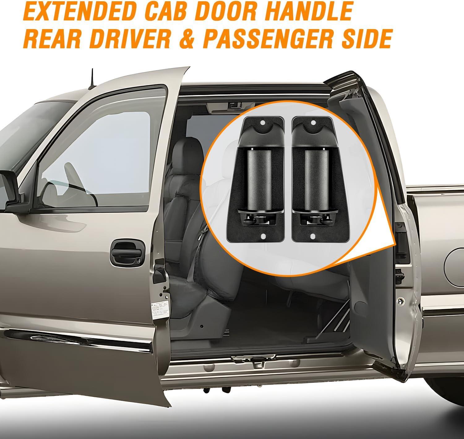 imageNilight Extended Cab Door Handle Left Driver ampamp Right Passenger Rear Car Door Handles Compatible with 1999 00 01 02 03 04 05 06 2007 Chevy Silverado GMC Sierra 1500 2500 3500 Replace157581711575817219992007 Chevy Silverado GMC Sierra