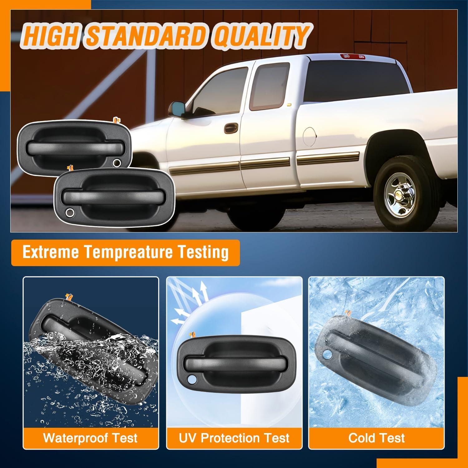 imageNilight Extended Cab Door Handle Left Driver ampamp Right Passenger Rear Car Door Handles Compatible with 1999 00 01 02 03 04 05 06 2007 Chevy Silverado GMC Sierra 1500 2500 3500 Replace157581711575817219992007 Chevy Silverado GMC Sierra Cadillac Suburban