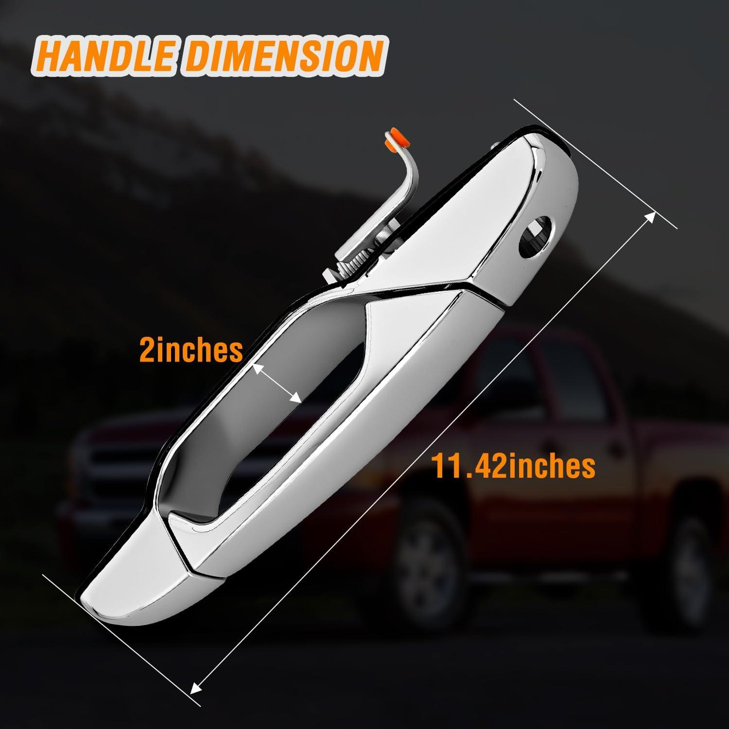 imageNilight Extended Cab Door Handle Left Driver ampamp Right Passenger Rear Car Door Handles Compatible with 1999 00 01 02 03 04 05 06 2007 Chevy Silverado GMC Sierra 1500 2500 3500 Replace157581711575817220072013 Chevy Silverado GMC Sierra Cadillac Suburban