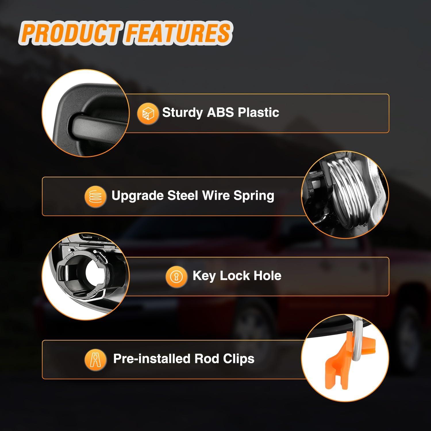 imageNilight Extended Cab Door Handle Left Driver ampamp Right Passenger Rear Car Door Handles Compatible with 1999 00 01 02 03 04 05 06 2007 Chevy Silverado GMC Sierra 1500 2500 3500 Replace157581711575817219992007 Chevy Silverado GMC Sierra Cadillac Suburban