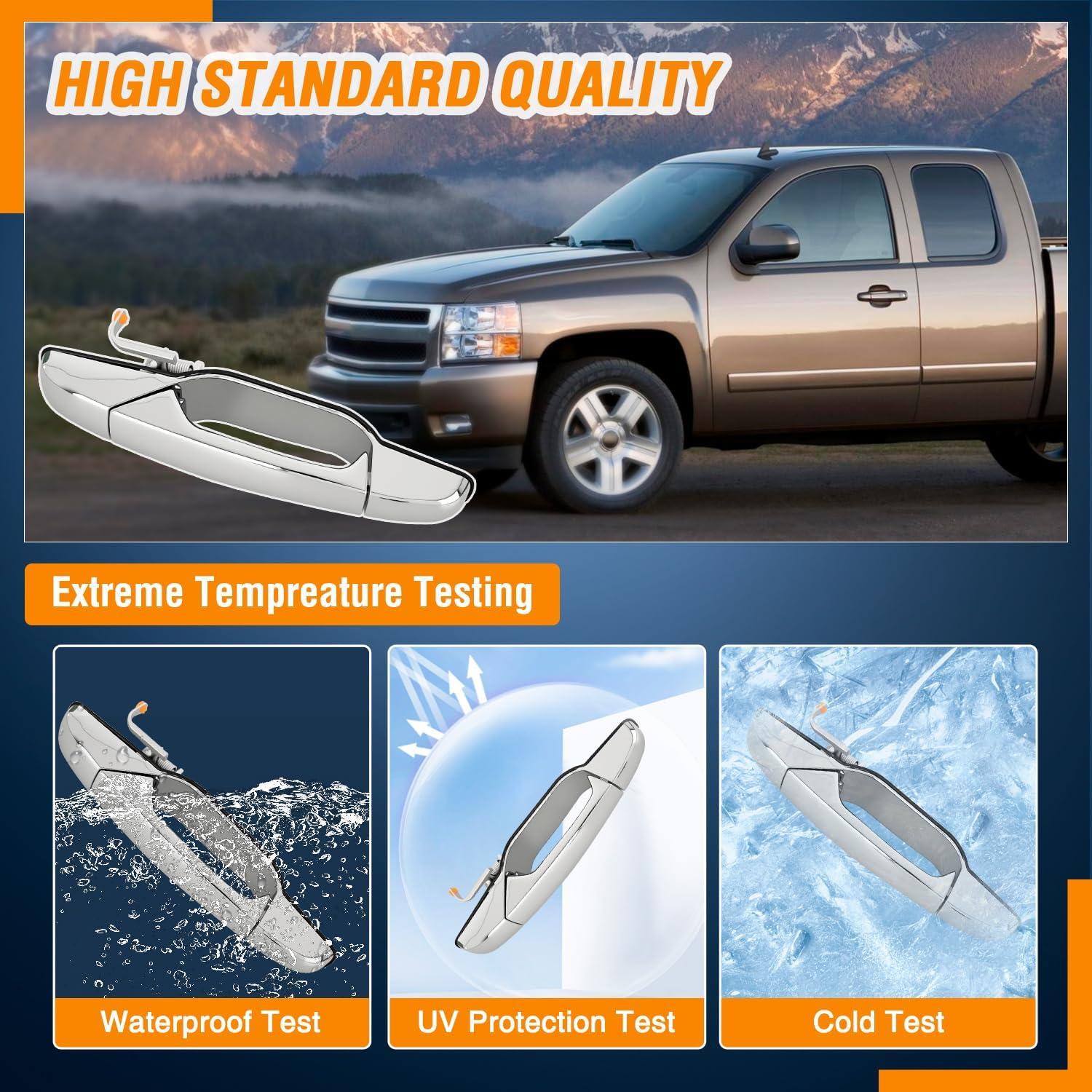 imageNilight Extended Cab Door Handle Left Driver ampamp Right Passenger Rear Car Door Handles Compatible with 1999 00 01 02 03 04 05 06 2007 Chevy Silverado GMC Sierra 1500 2500 3500 Replace157581711575817220072013 Chevy Silverado GMC Sierra Cadillac Suburban