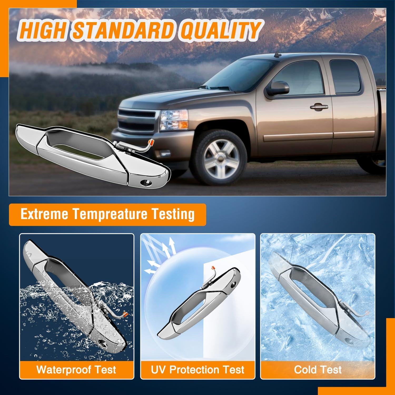 imageNilight Extended Cab Door Handle Left Driver ampamp Right Passenger Rear Car Door Handles Compatible with 1999 00 01 02 03 04 05 06 2007 Chevy Silverado GMC Sierra 1500 2500 3500 Replace157581711575817220072013 Chevy Silverado GMC Sierra Cadillac Suburban