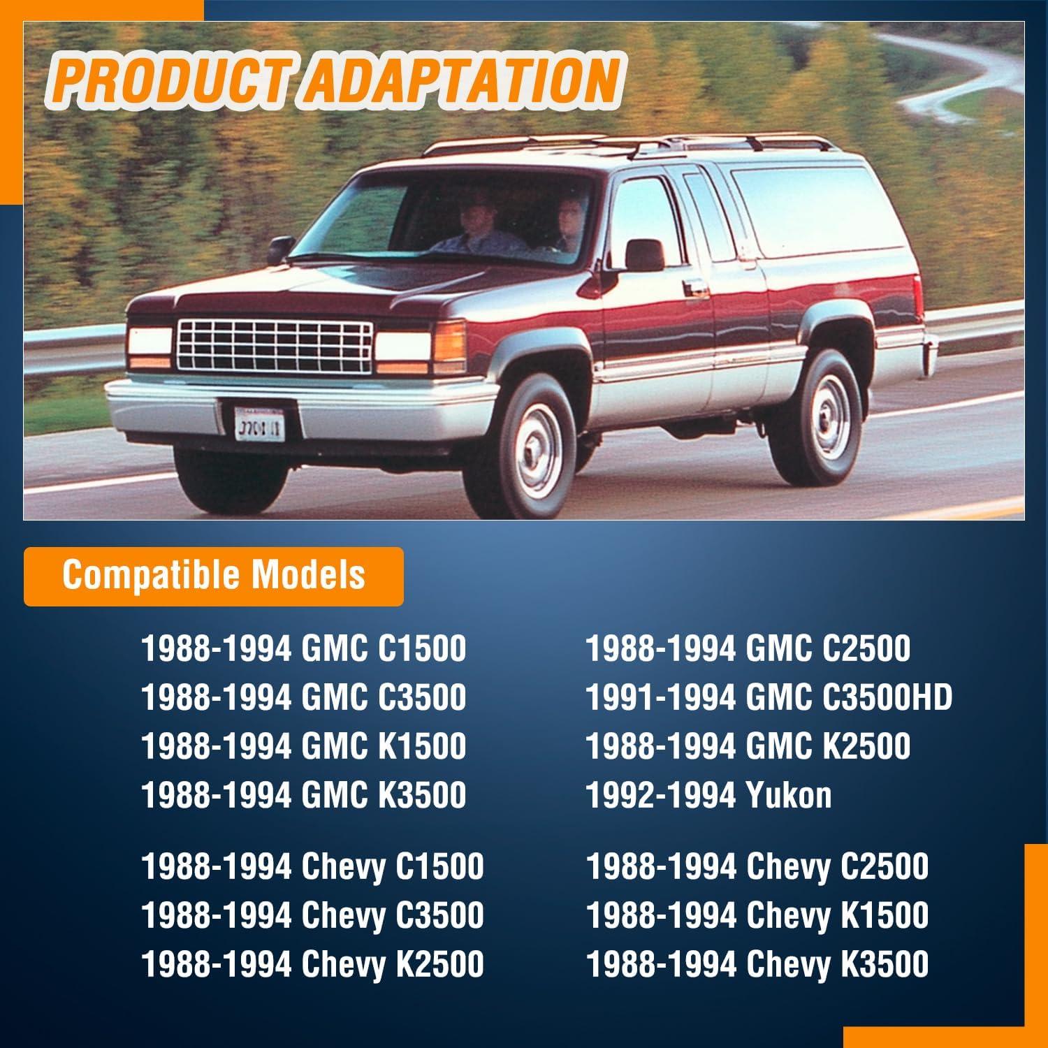 imageNilight Extended Cab Door Handle Left Driver ampamp Right Passenger Rear Car Door Handles Compatible with 1999 00 01 02 03 04 05 06 2007 Chevy Silverado GMC Sierra 1500 2500 3500 Replace157581711575817219881994 Chevy GMC Yukon