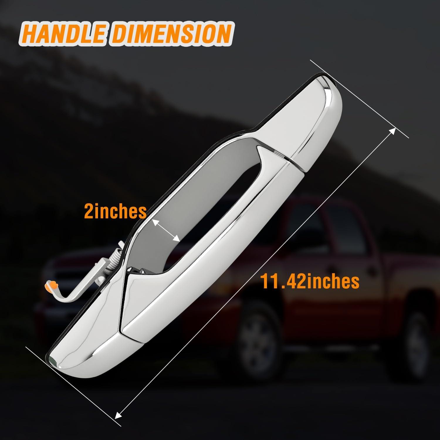 imageNilight Extended Cab Door Handle Left Driver ampamp Right Passenger Rear Car Door Handles Compatible with 1999 00 01 02 03 04 05 06 2007 Chevy Silverado GMC Sierra 1500 2500 3500 Replace157581711575817220072013 Chevy Silverado GMC Sierra Cadillac Suburban
