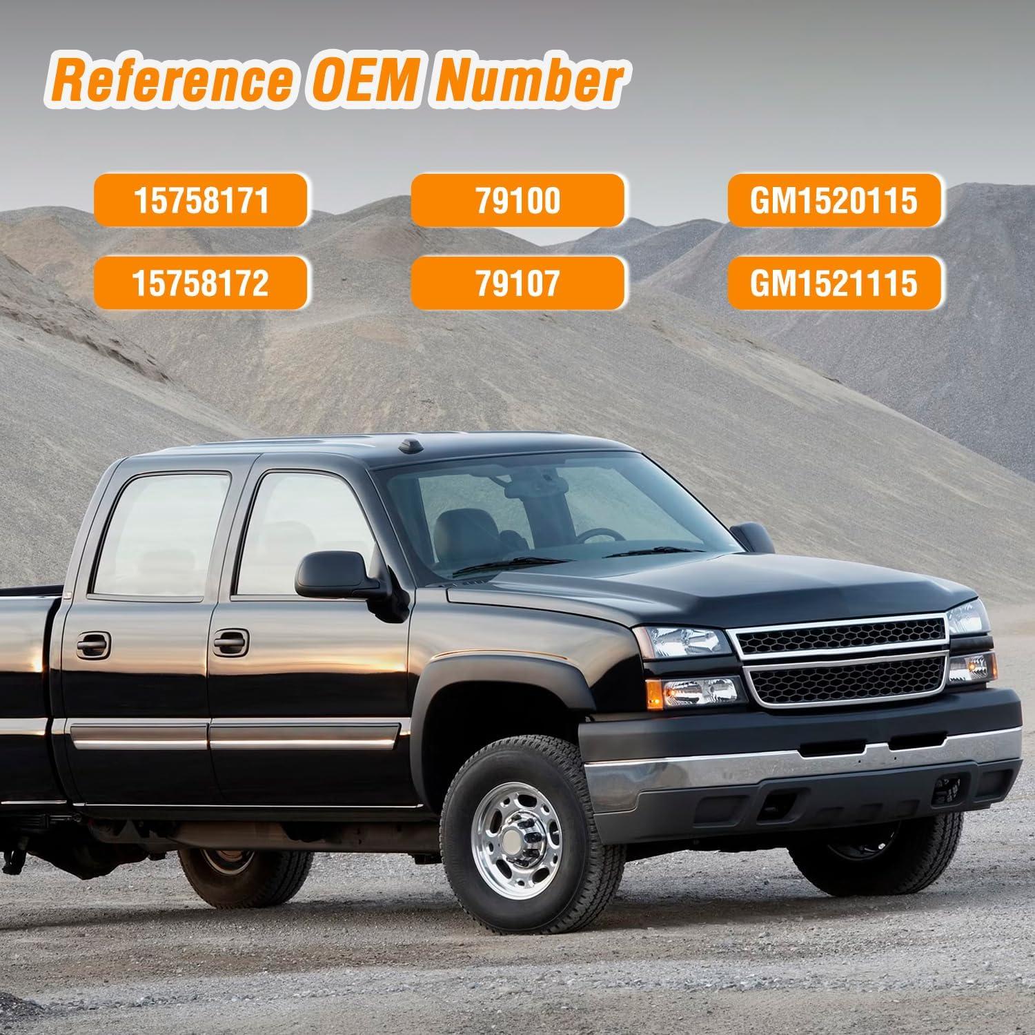 imageNilight Extended Cab Door Handle Left Driver ampamp Right Passenger Rear Car Door Handles Compatible with 1999 00 01 02 03 04 05 06 2007 Chevy Silverado GMC Sierra 1500 2500 3500 Replace157581711575817219992007 Chevy Silverado GMC Sierra